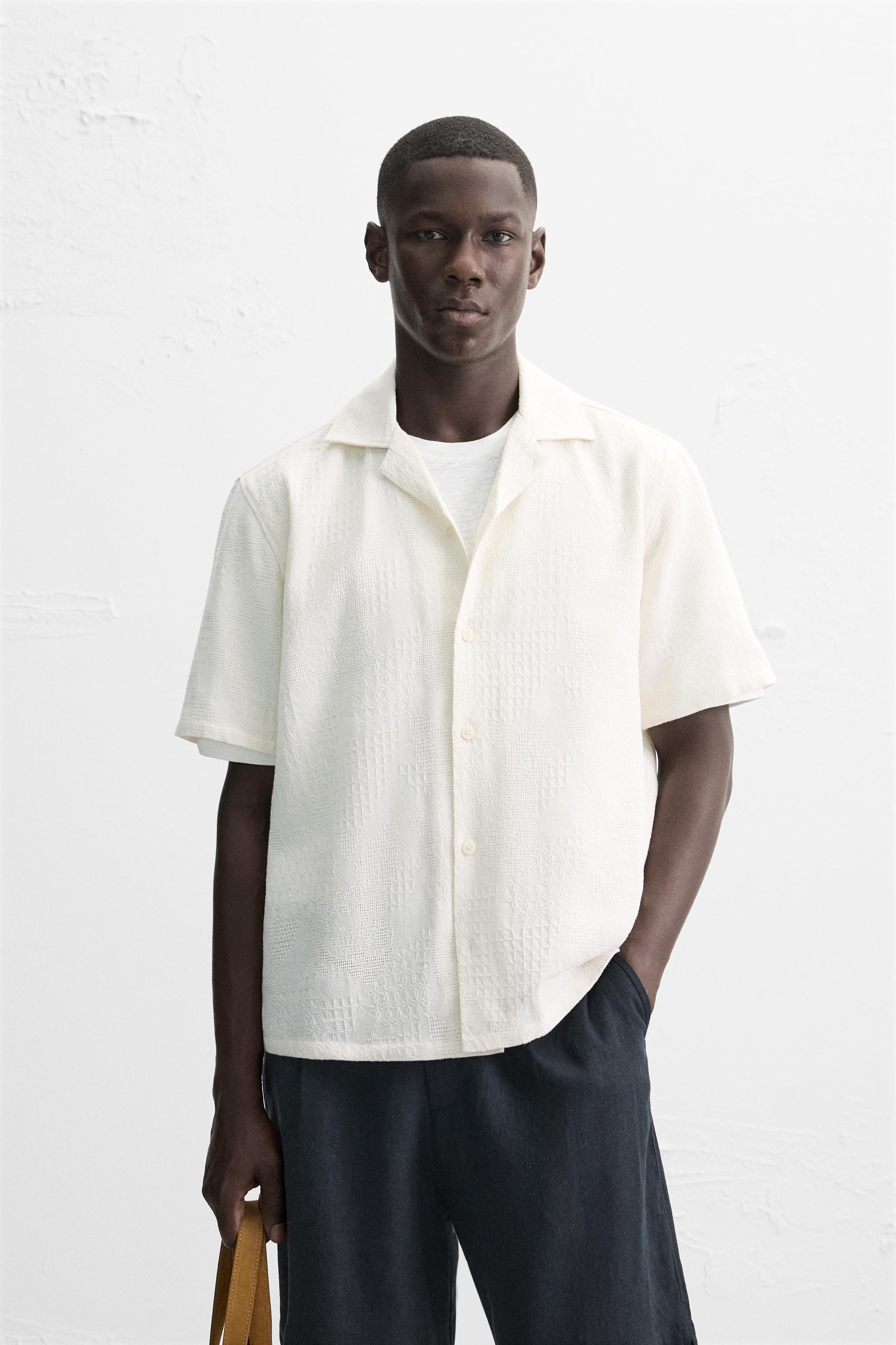 RELAXED FIT JACQUARD SHIRT