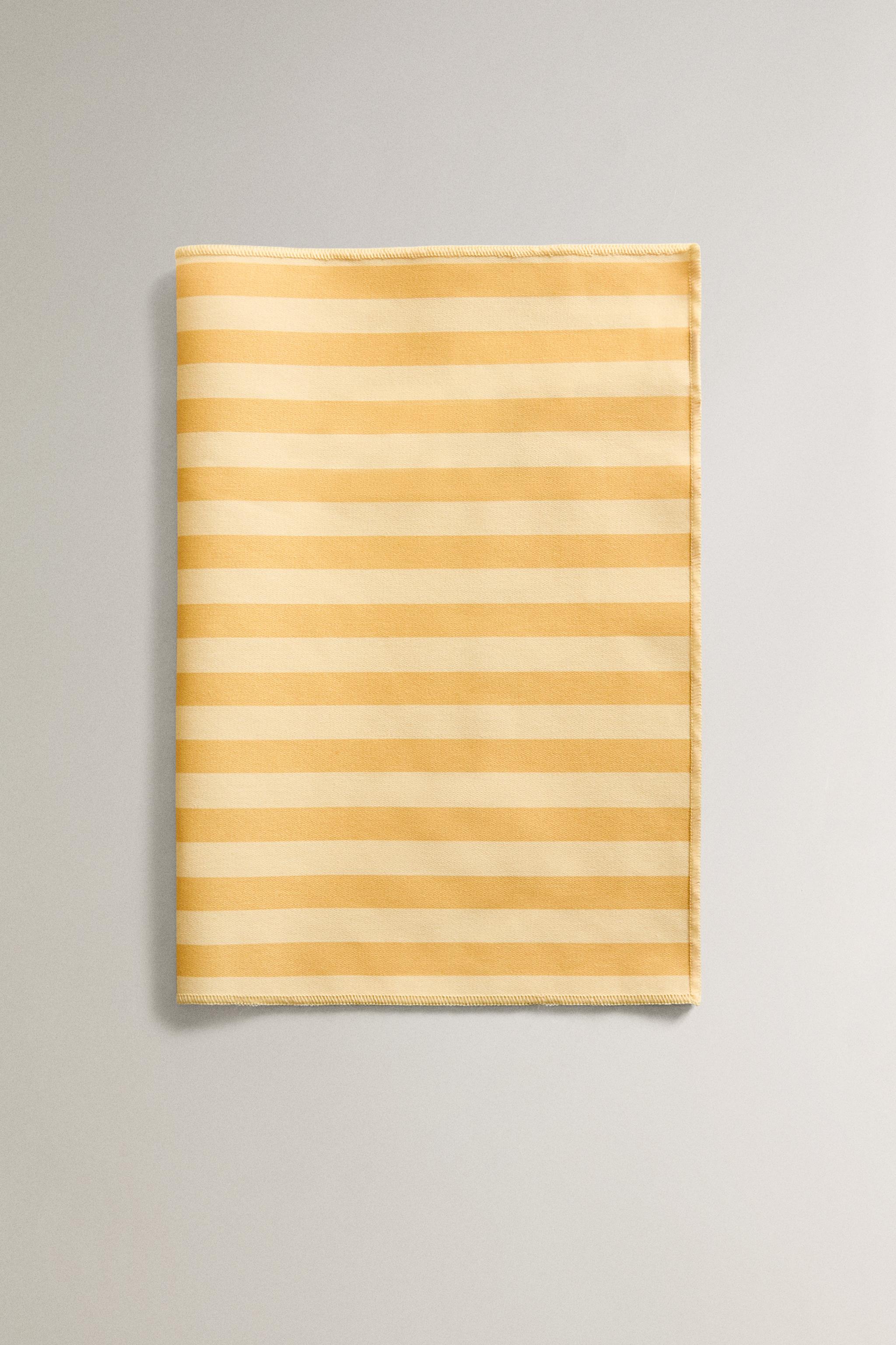 RESIN-COATED STRIPED PLACEMAT