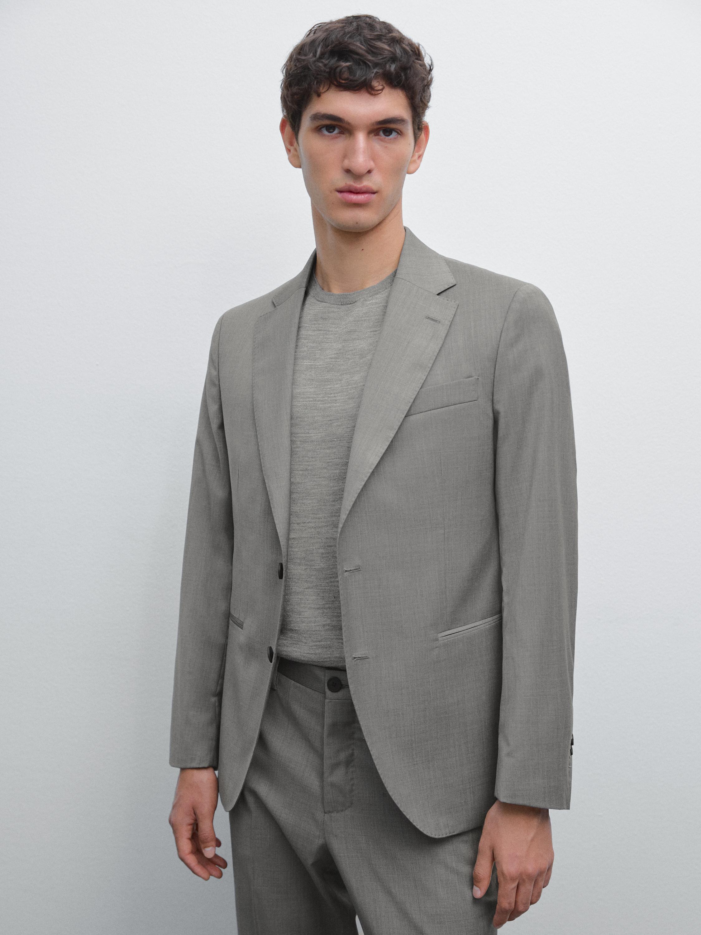 100% wool suit blazer