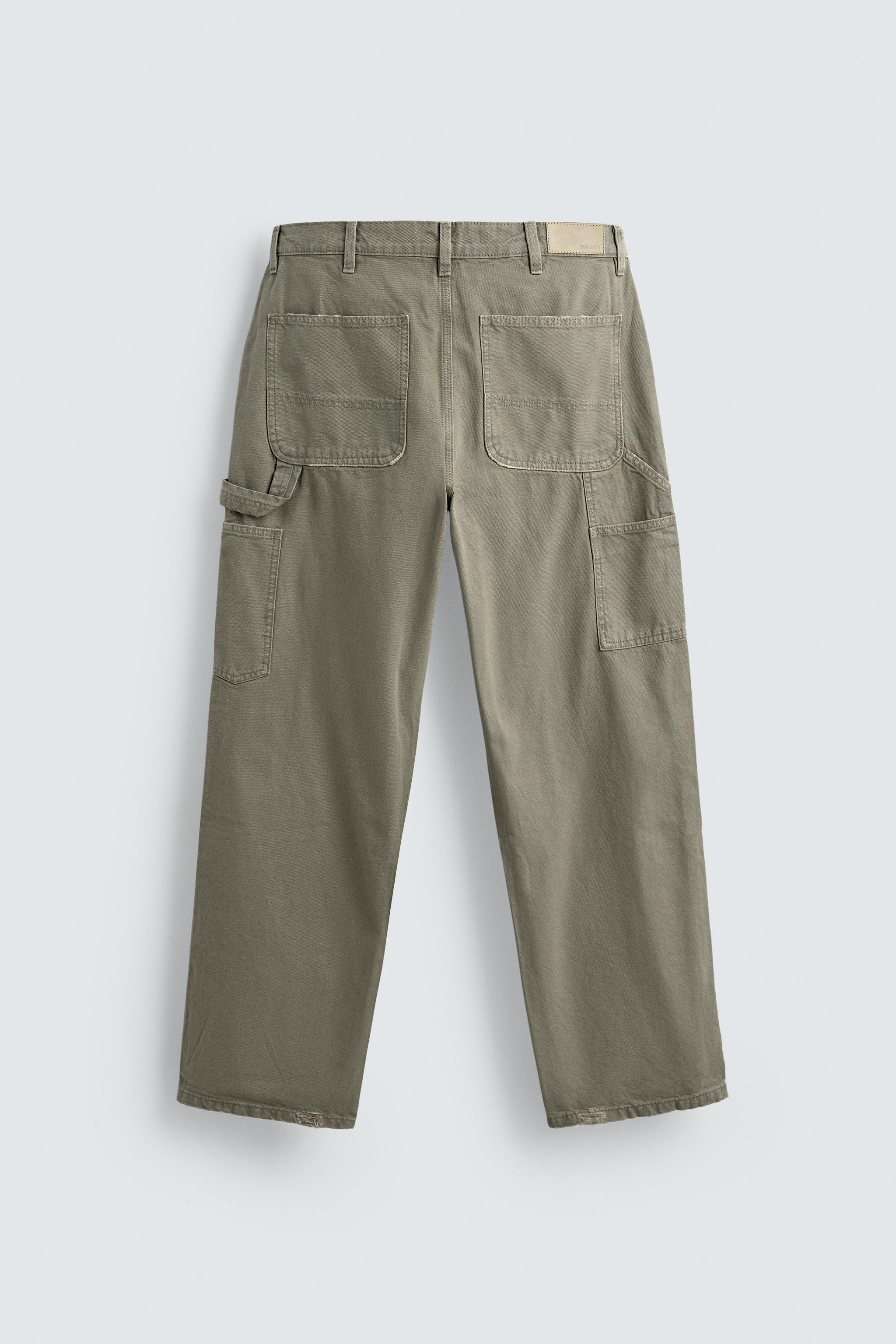 WASHED EFFECT CARPENTER PANTS