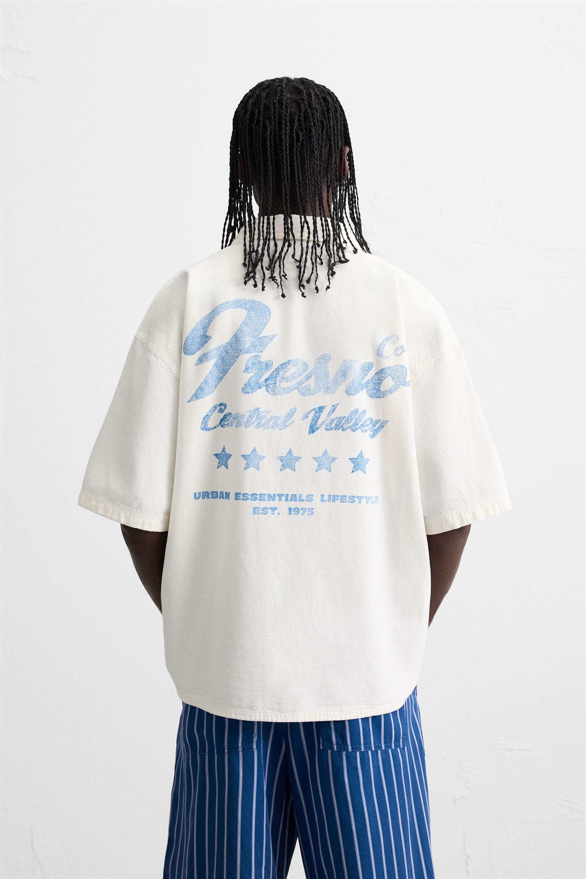 CONTRAST EMBROIDERY SHIRT