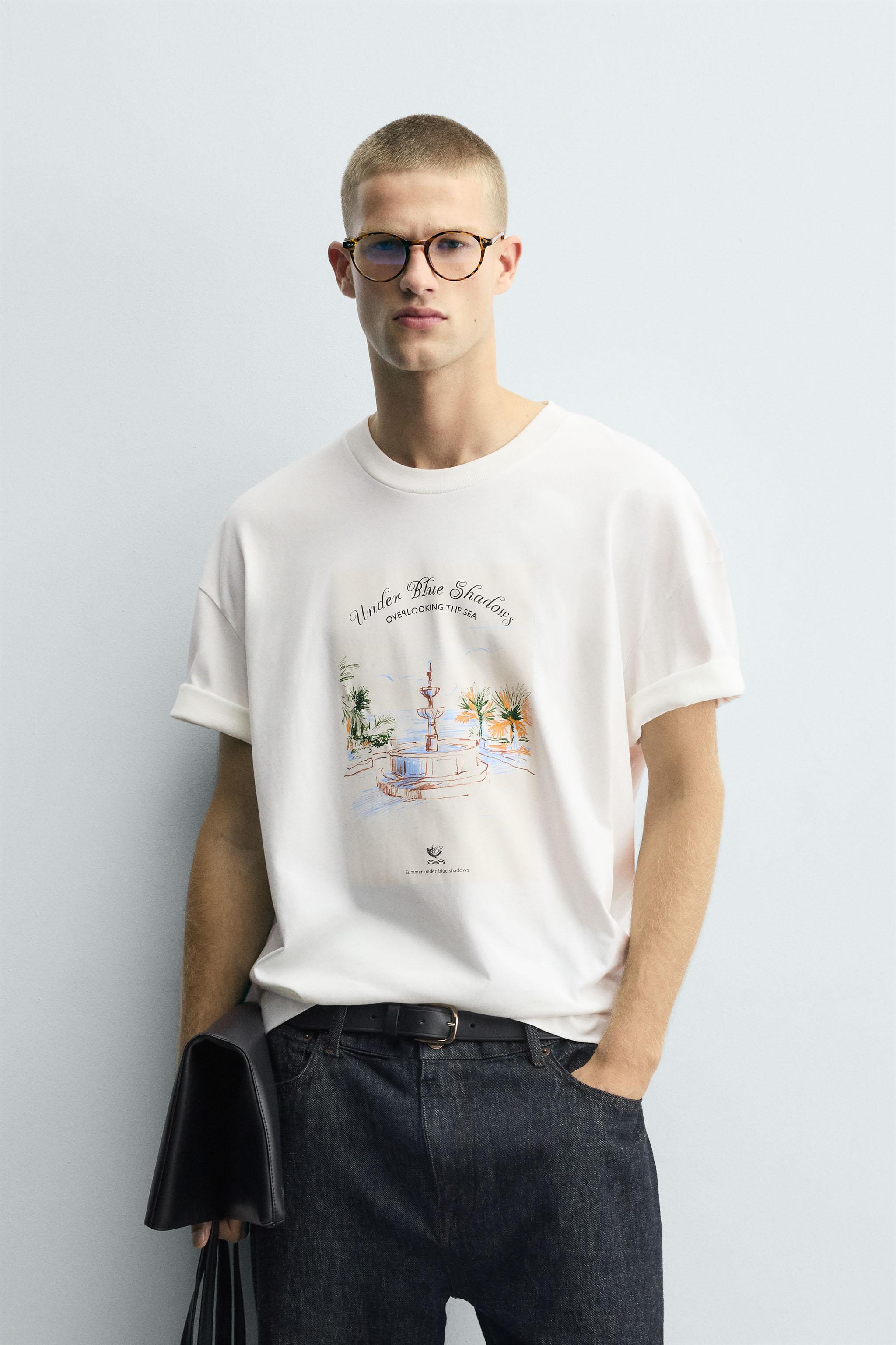 EMBROIDERED PRINT T-SHIRT
