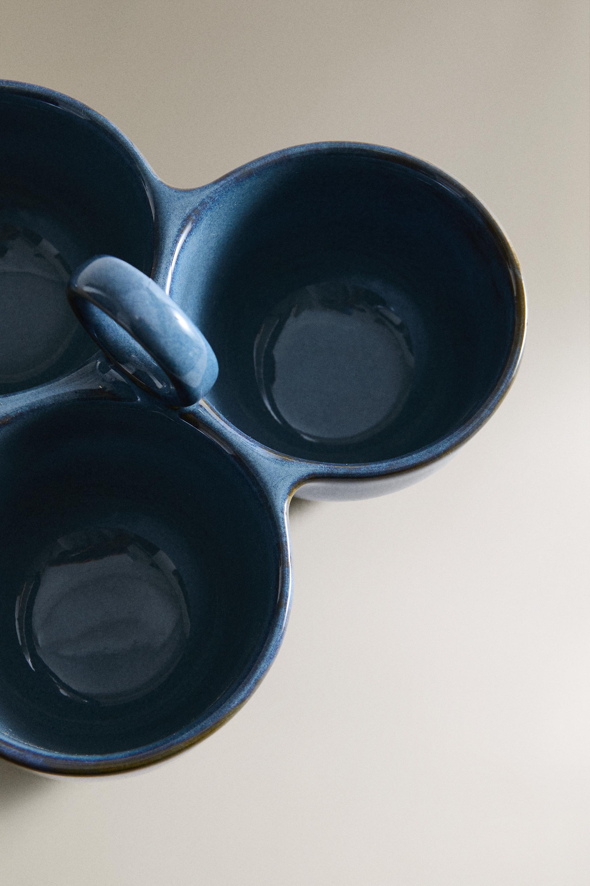 TRIPLE APPETIZER BOWL