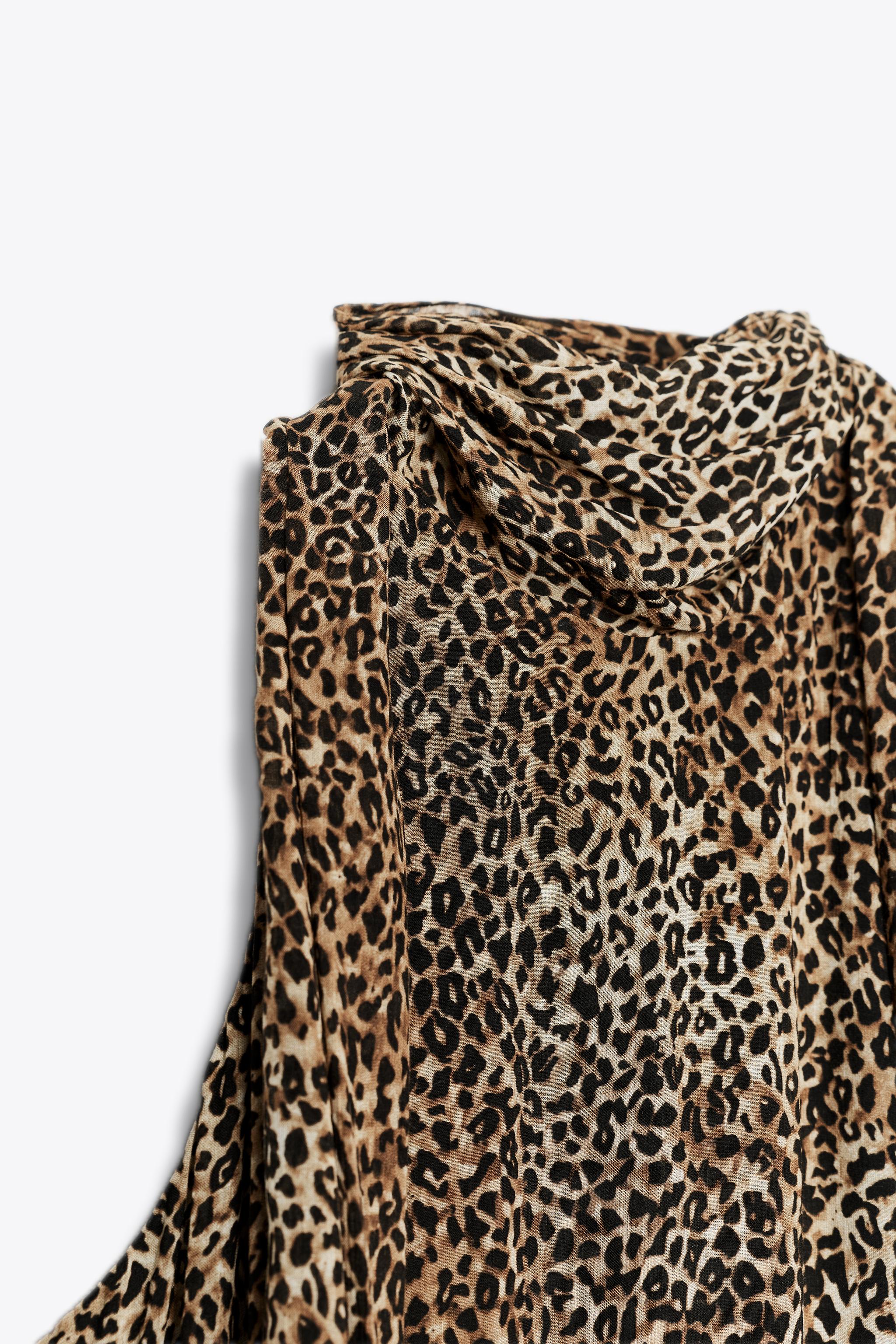 HALTER ANIMAL PRINT DRESS ZW COLLECTION