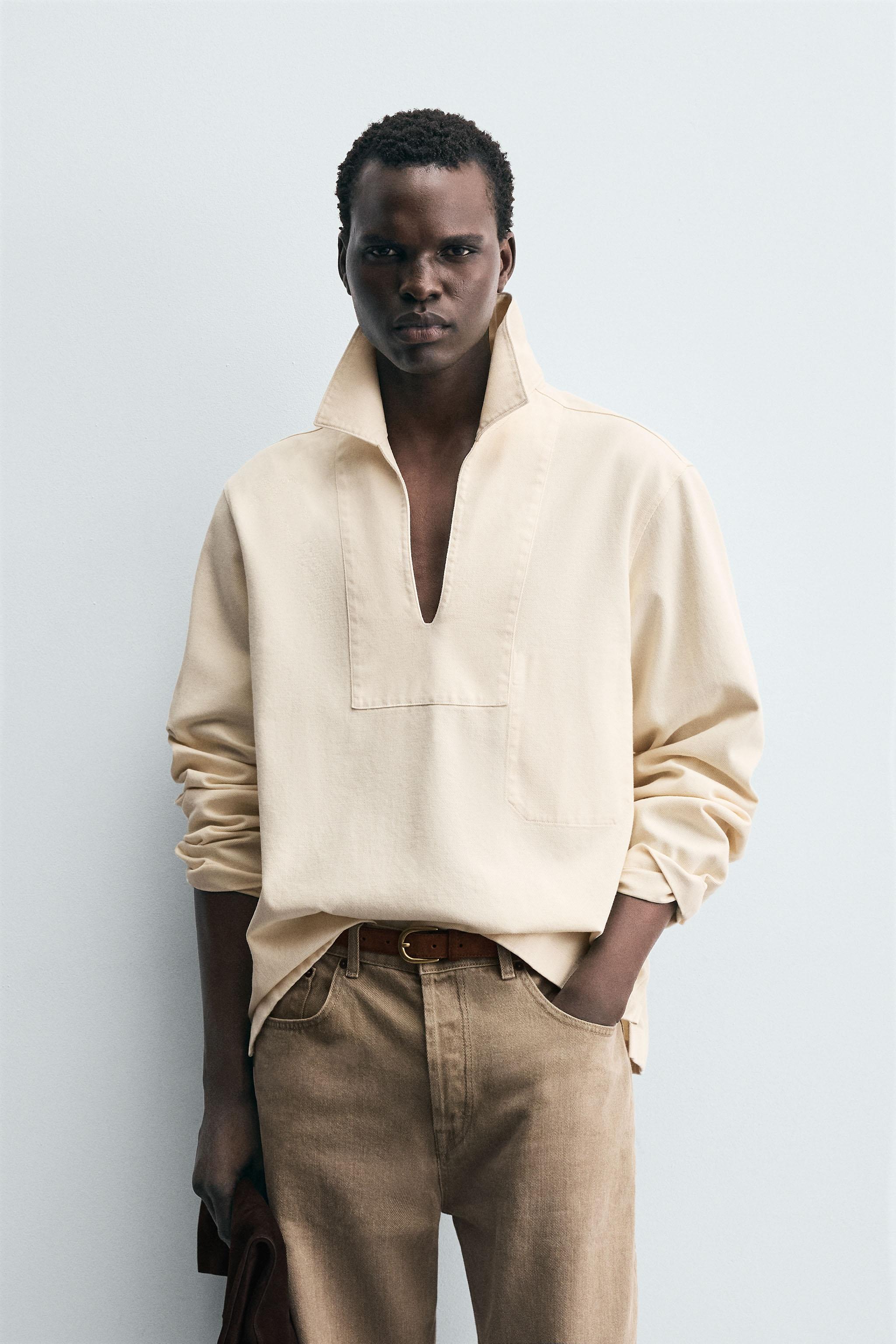 WASHED TEXTURED OVERSHIRT
