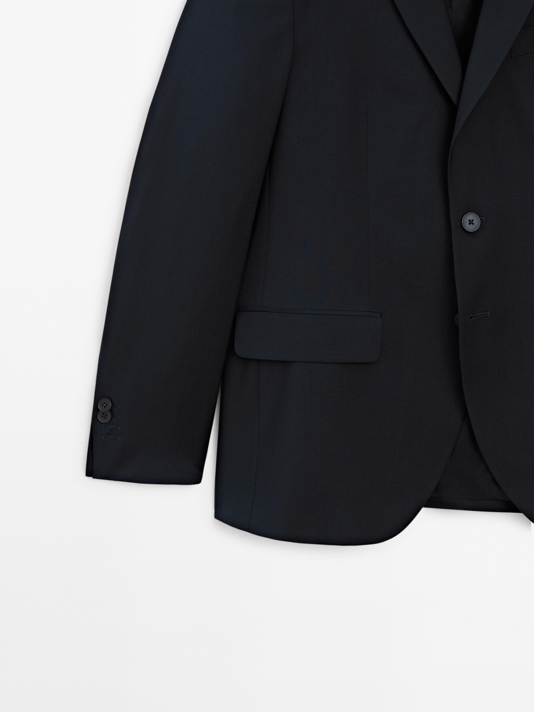 100% wool suit blazer