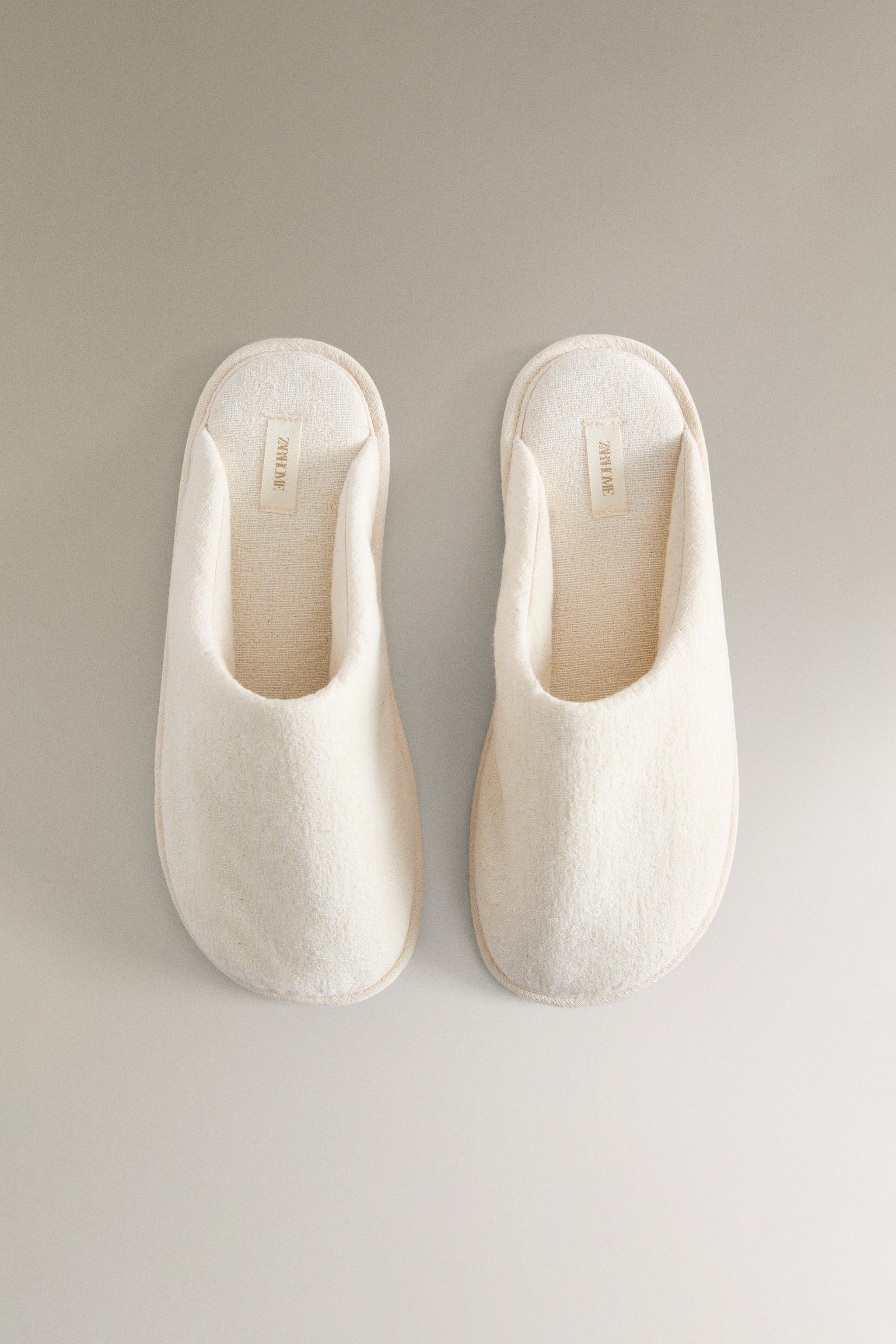 JACQUARD MULE SLIPPERS