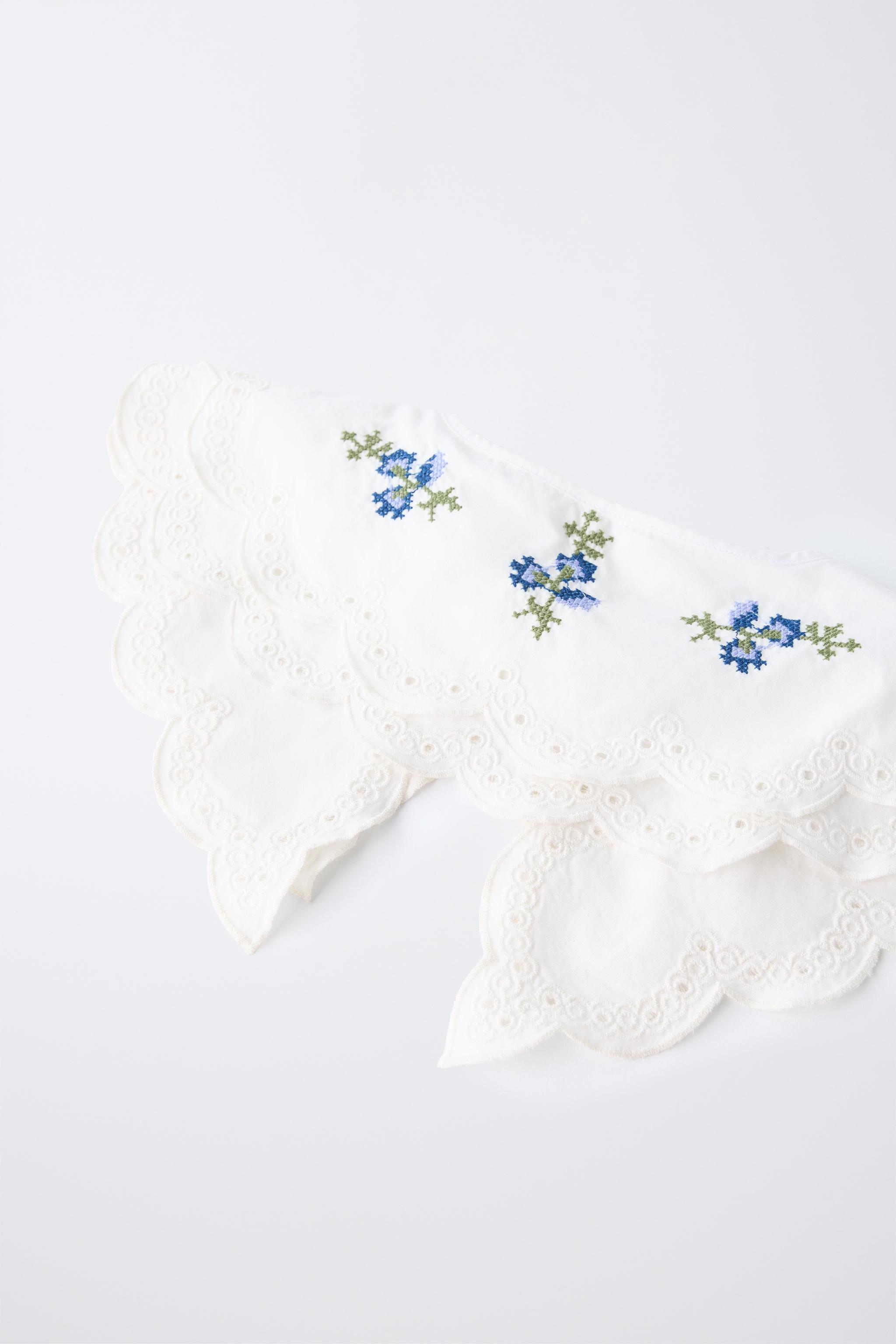 CROSS-STITCH EMBROIDERED COLLAR