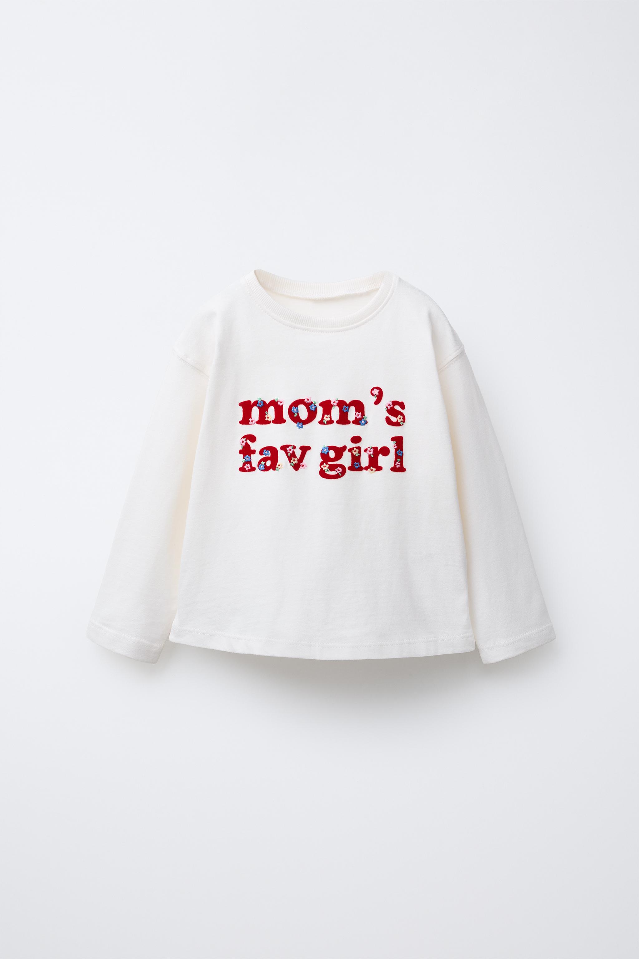 FLOCKED TEXT T-SHIRT