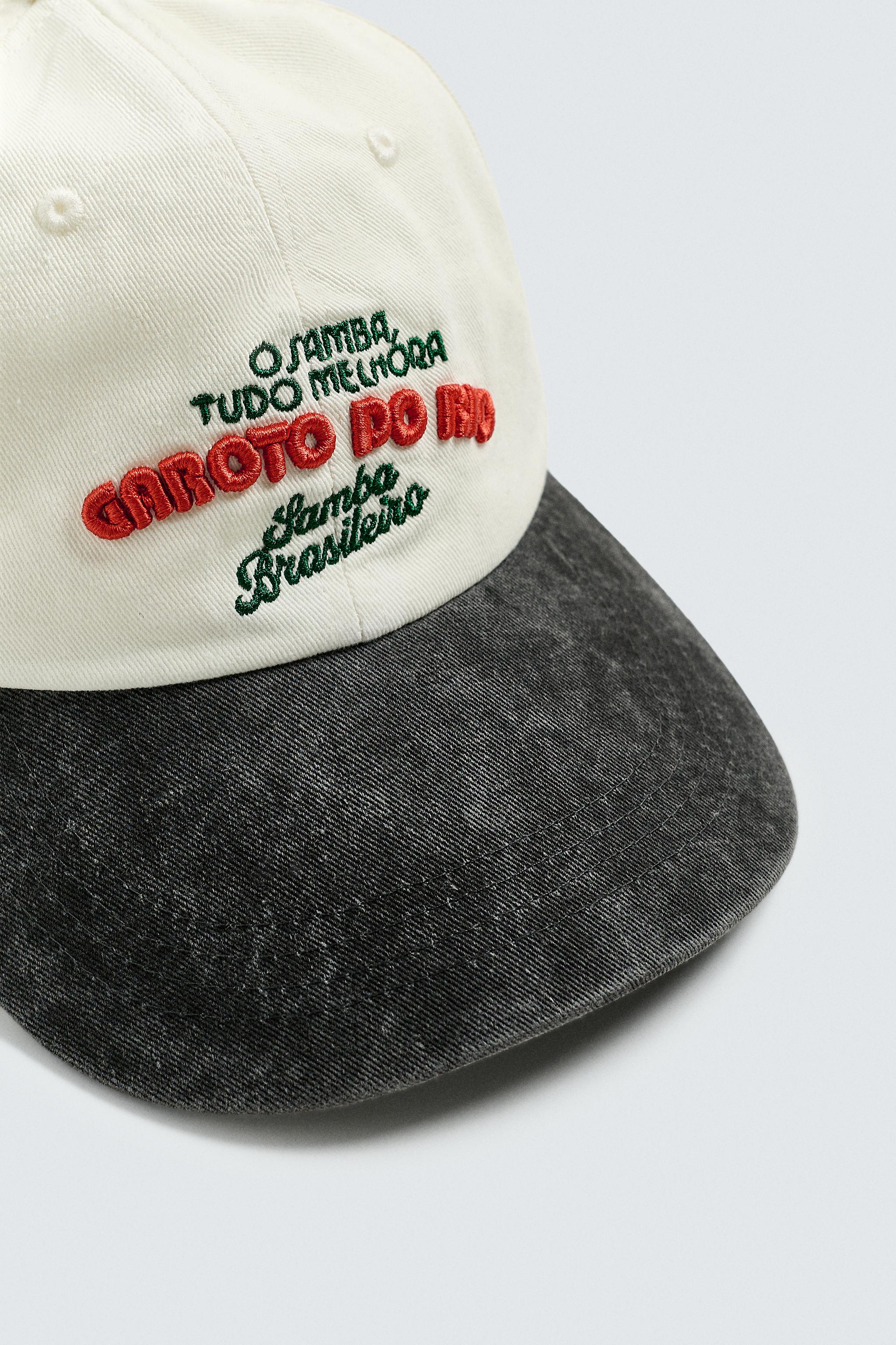 CONTRAST EMBROIDERY CAP