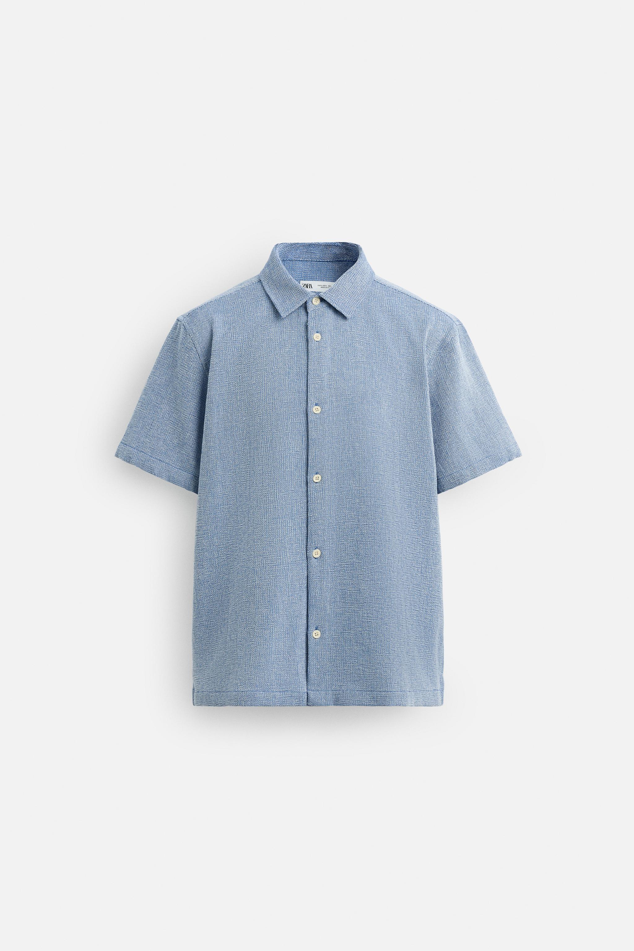 REGULAR FIT TEXTURED SHIRT
