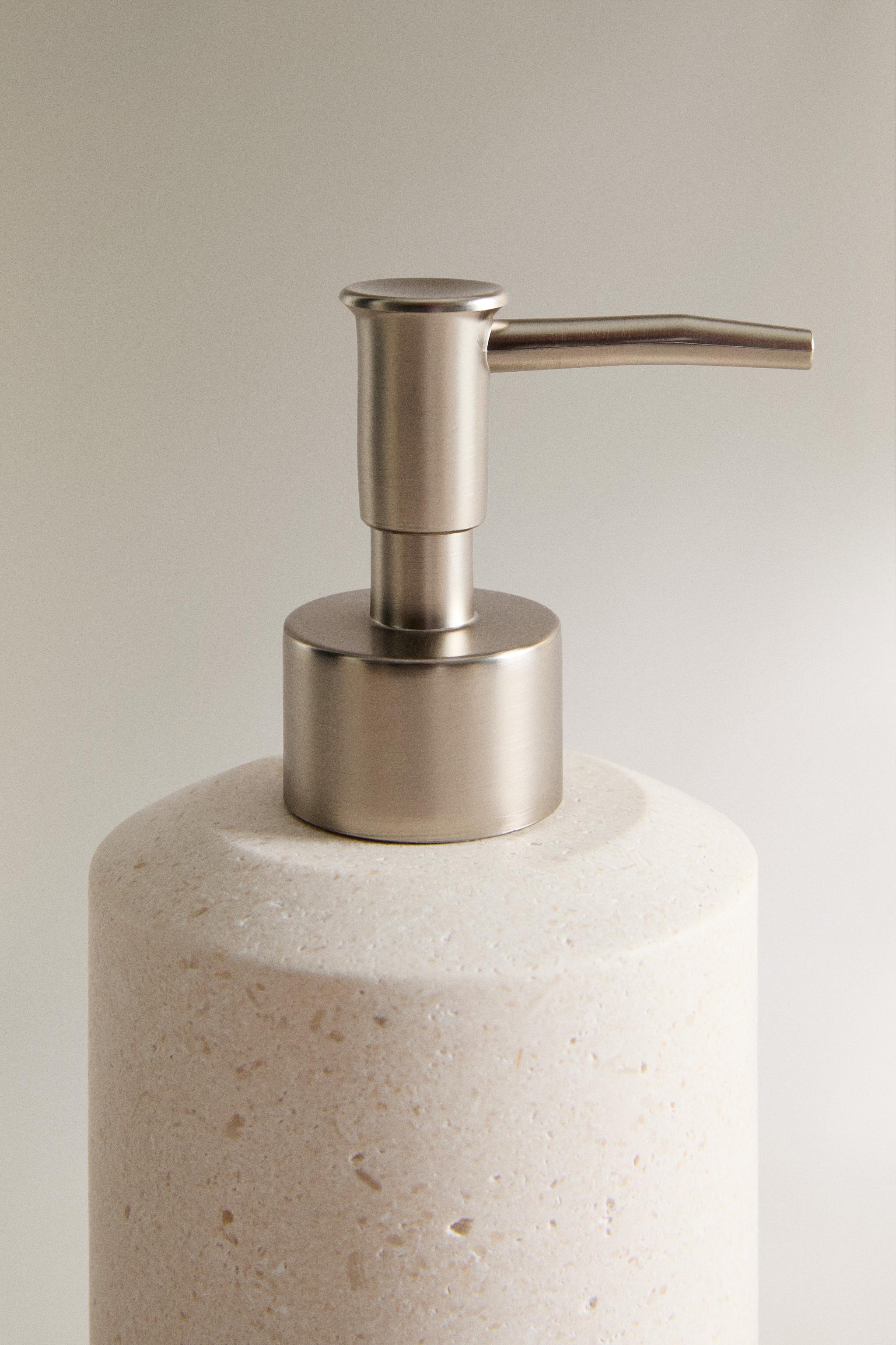 WHITE MARBLE SOAP DISPENSER