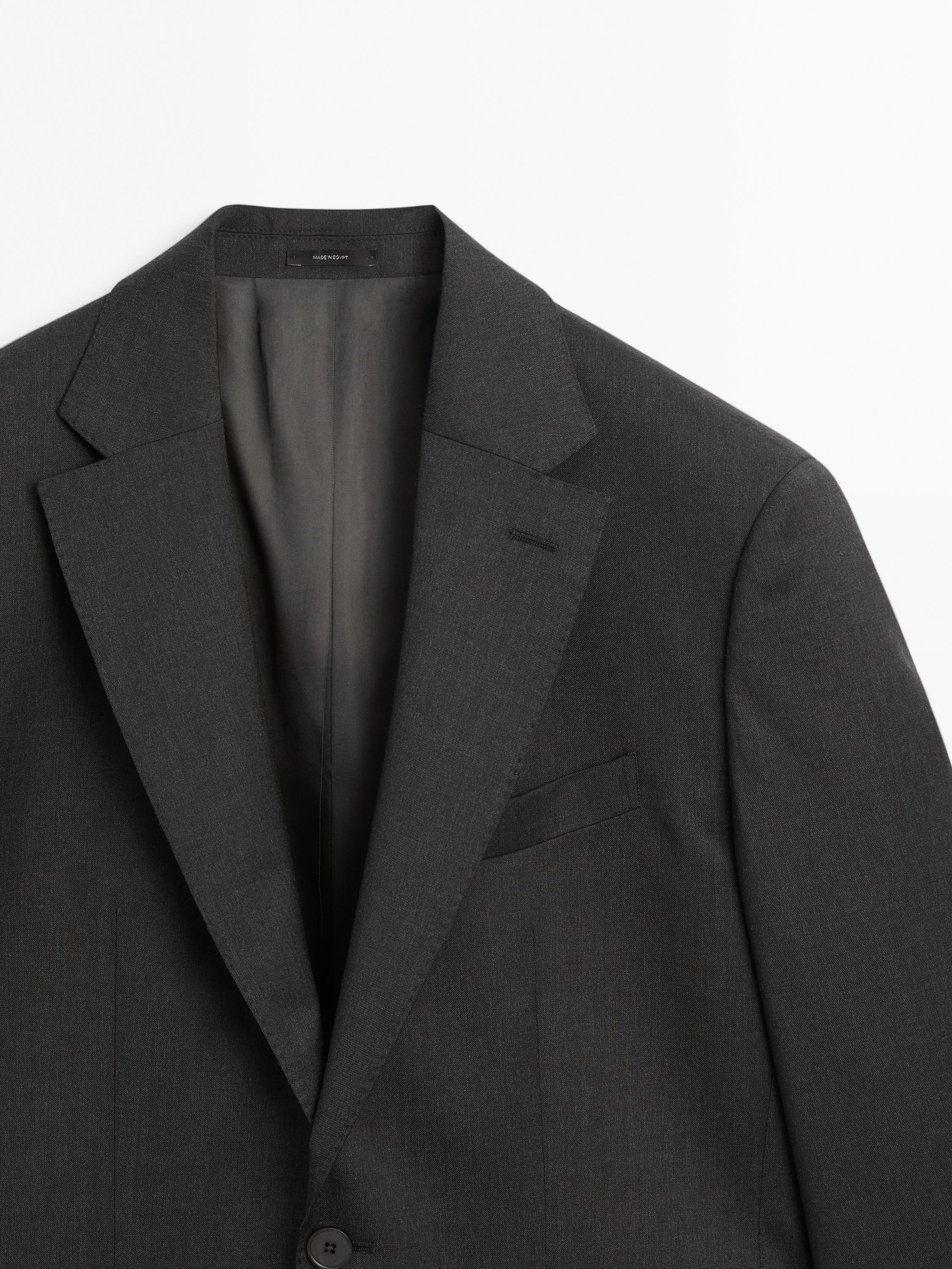 100% wool suit blazer