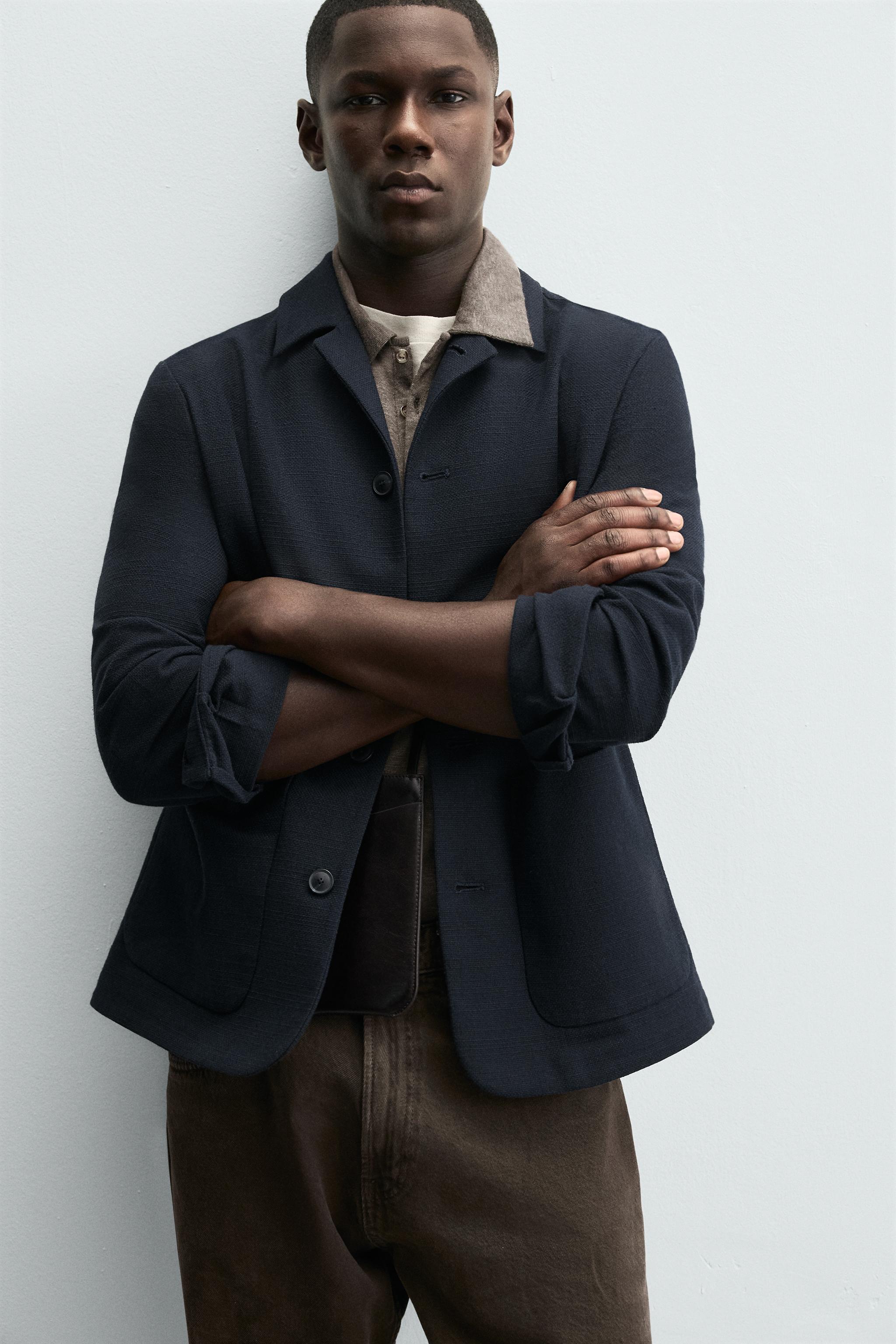 TEXTURED REGULAR FIT OVERSHIRT