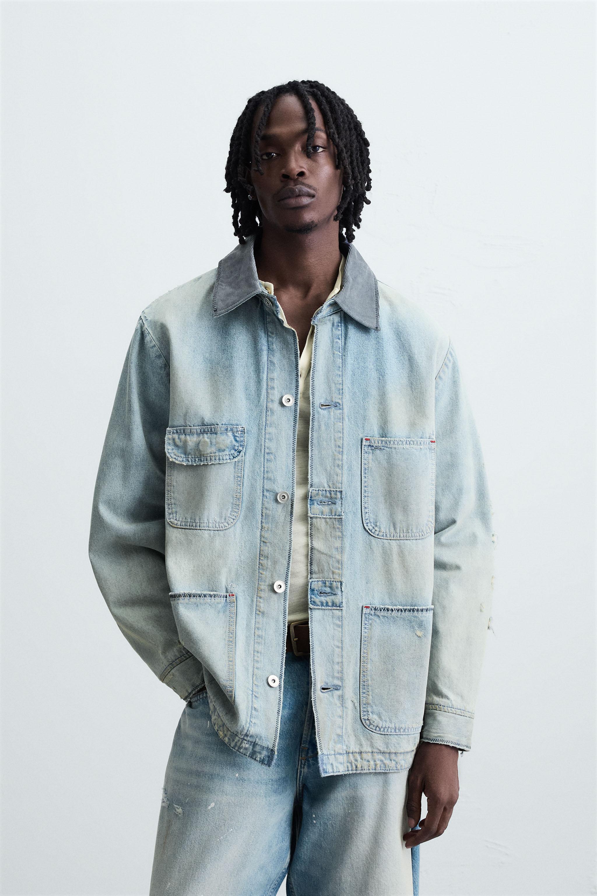 VINTAGE WASHED DENIM OVERSHIRT