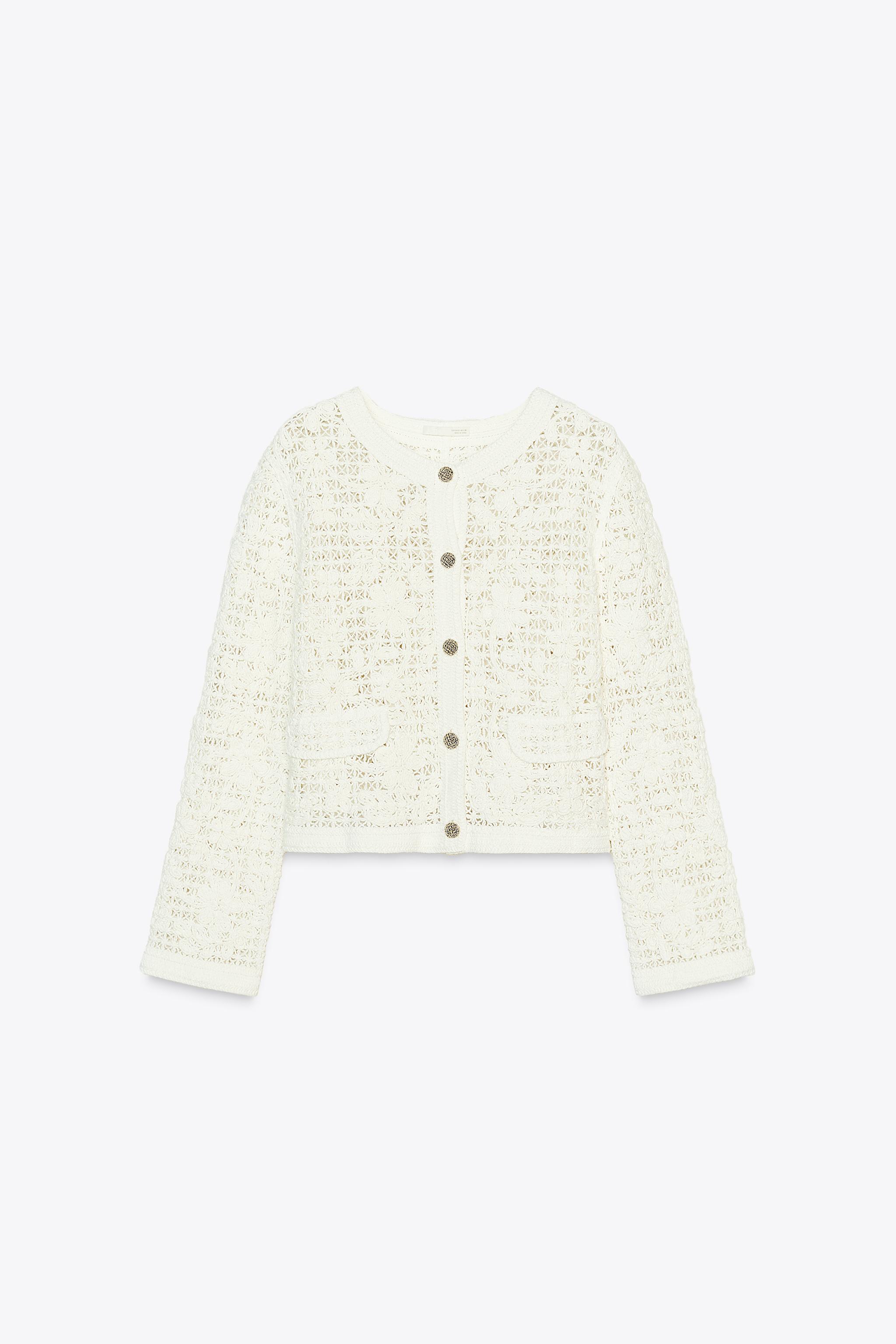 CROCHET BUTTON JACKET
