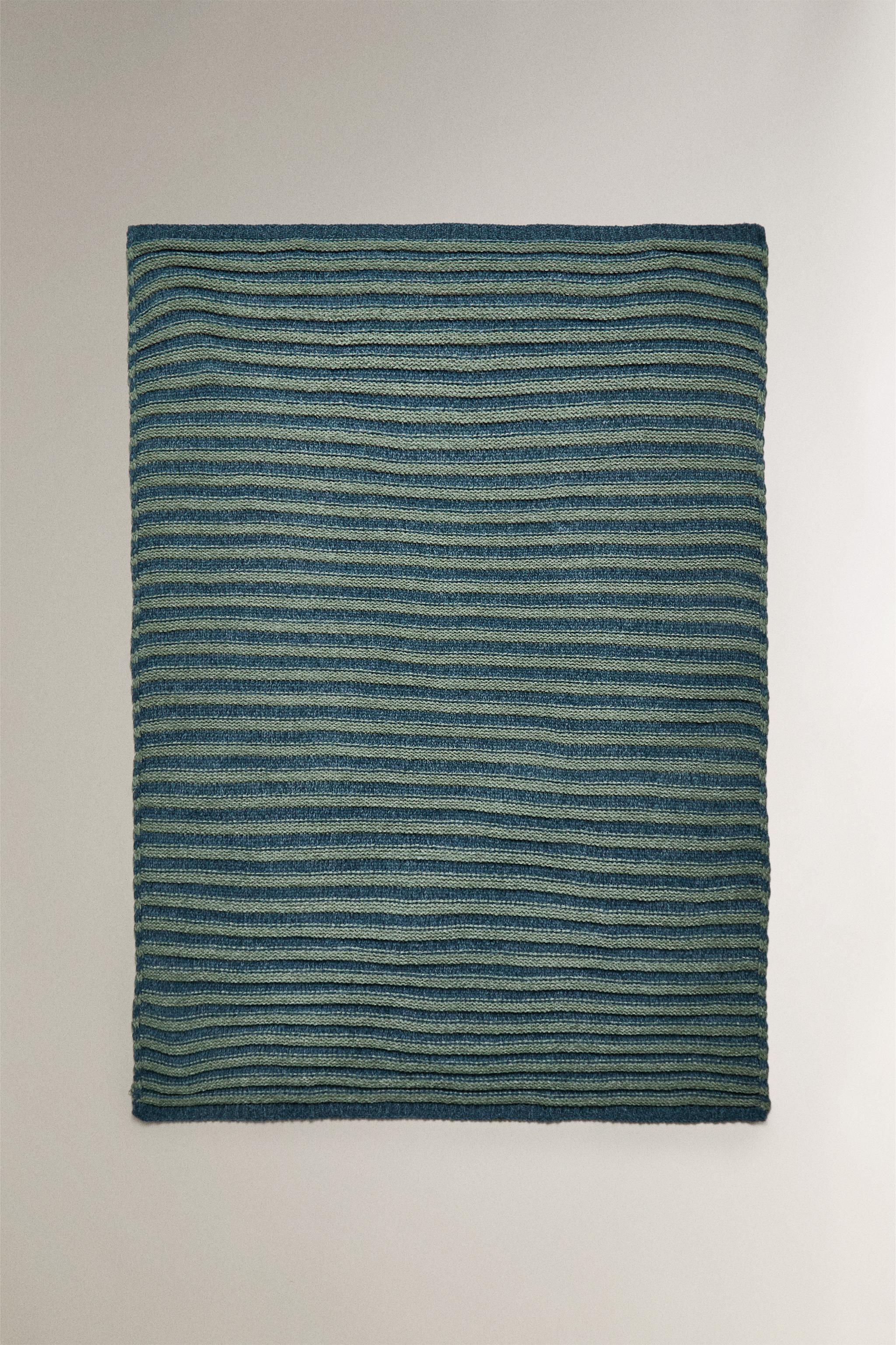 CHILDREN'S STRIPED CHENILLE BLANKET