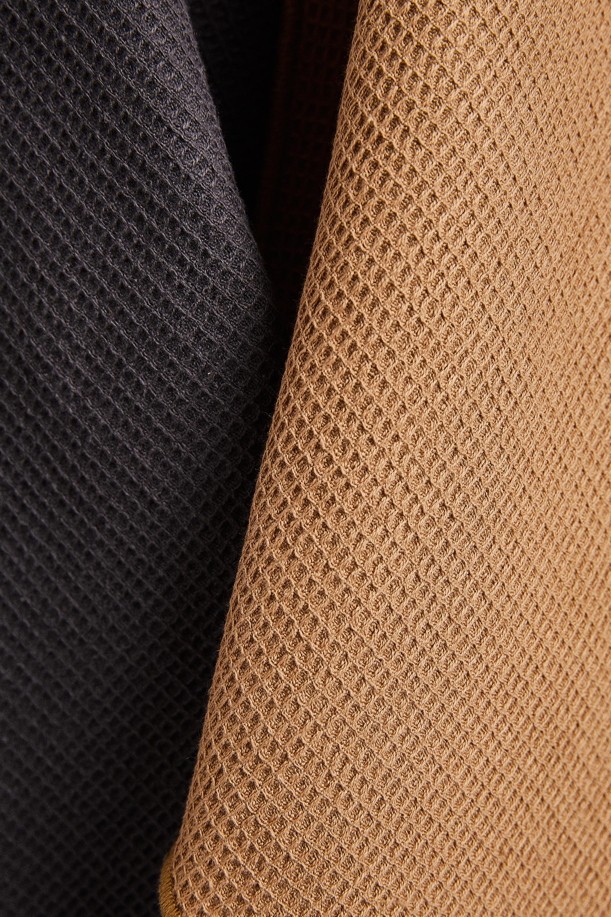 WAFFLE-KNIT KITCHEN TOWELS (SET OF 3)