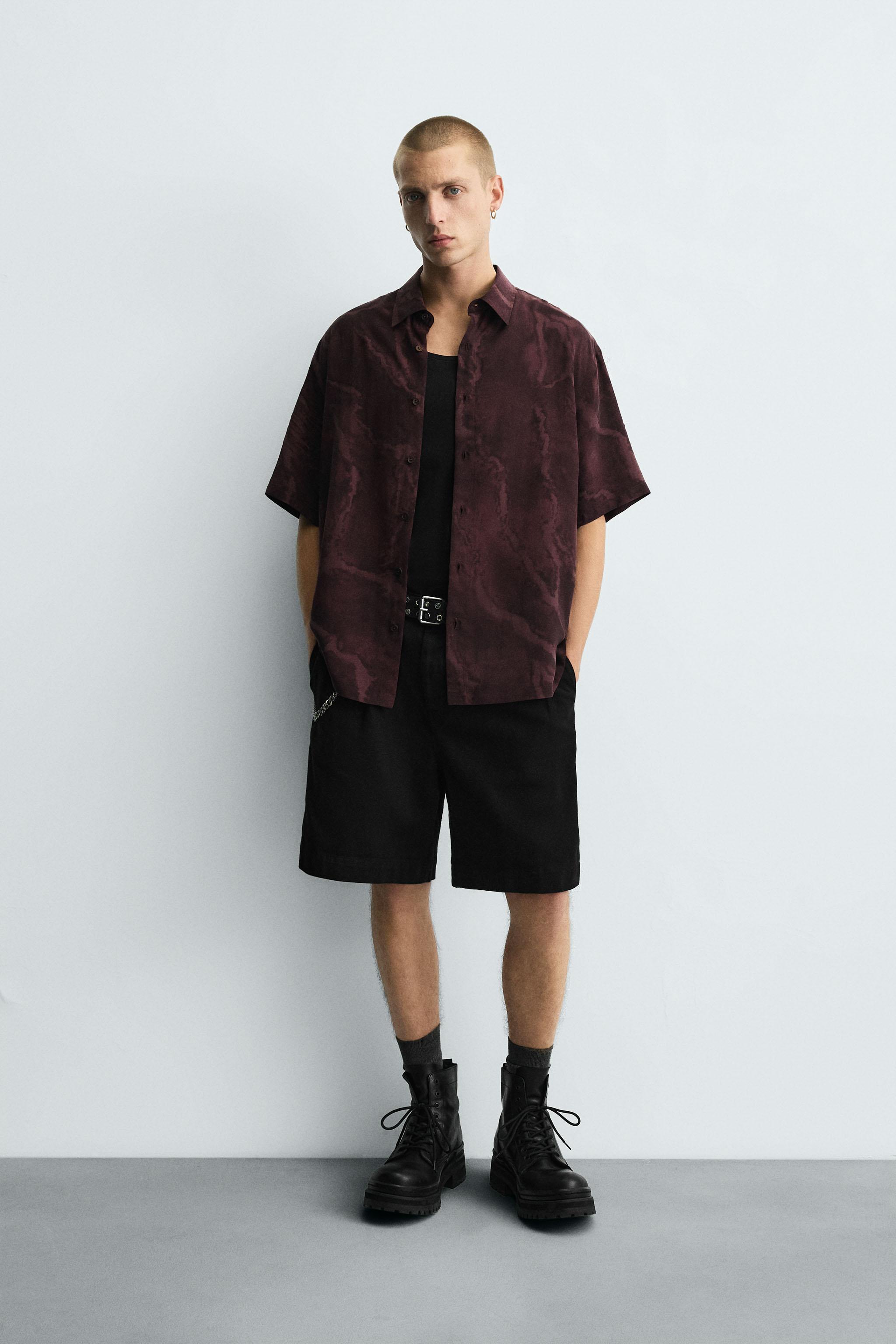 FLOWY TIE-DYE PRINT SHIRT