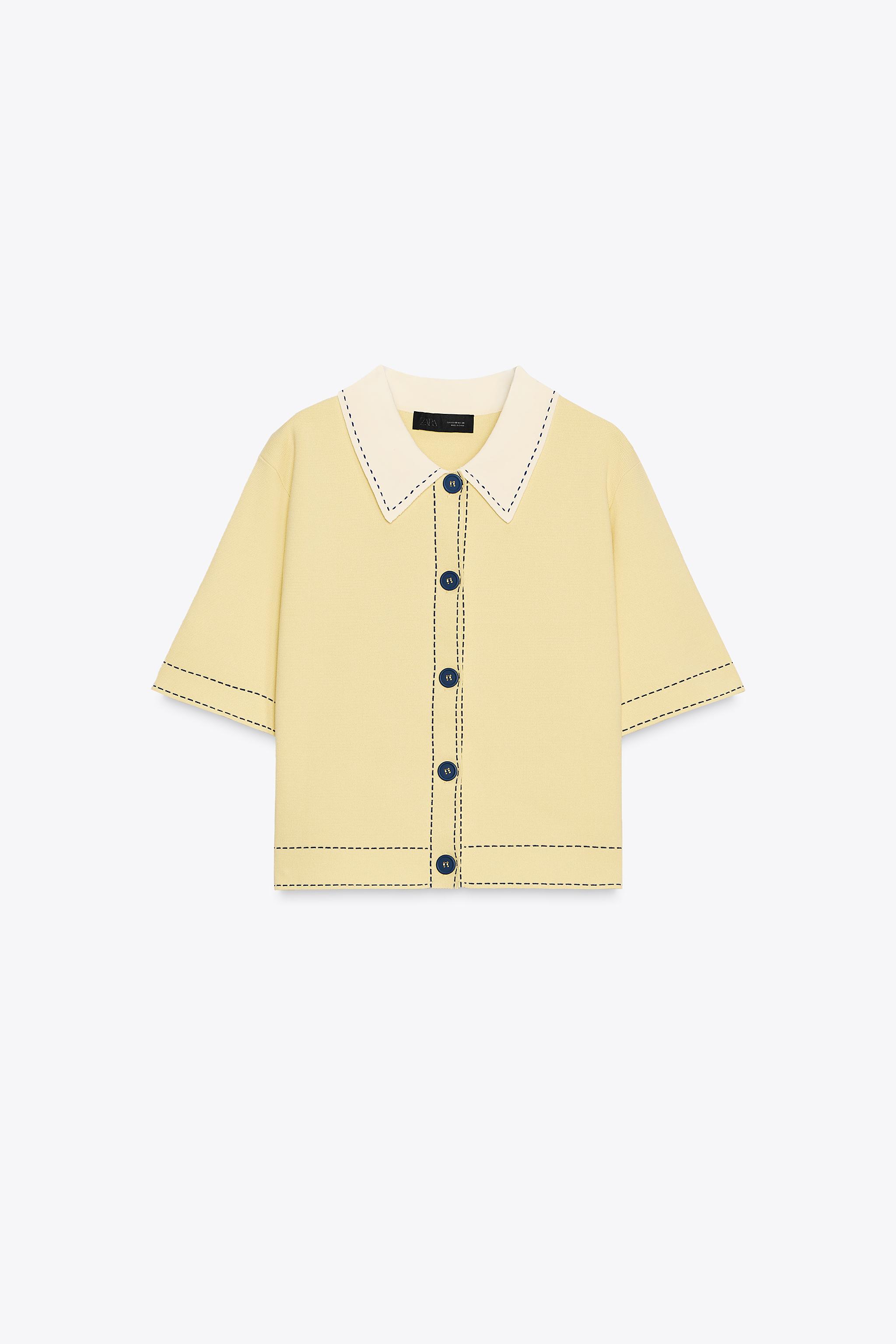 STITCH DETAIL KNIT POLO JACKET