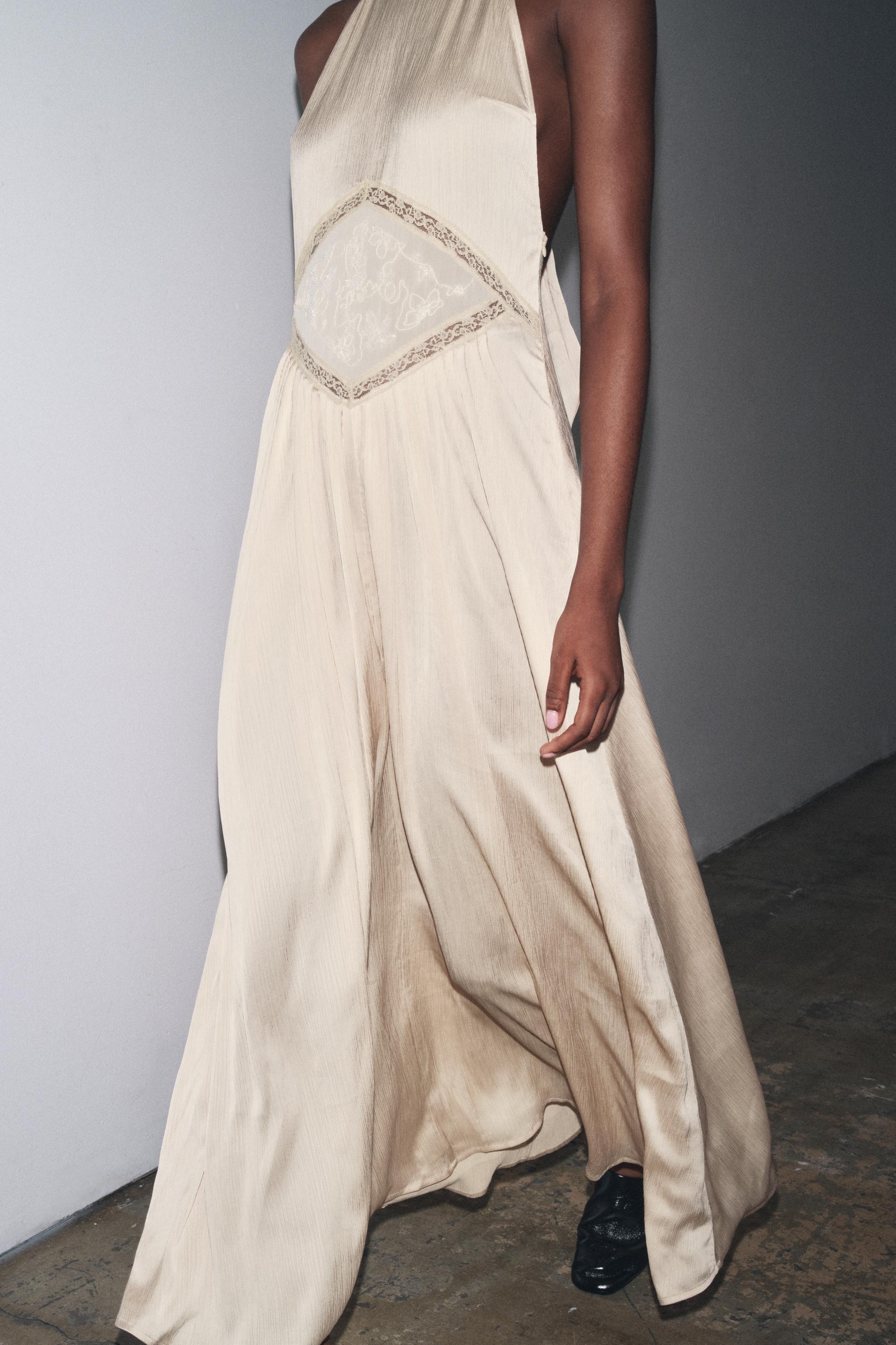 EMBROIDERED MIDI DRESS