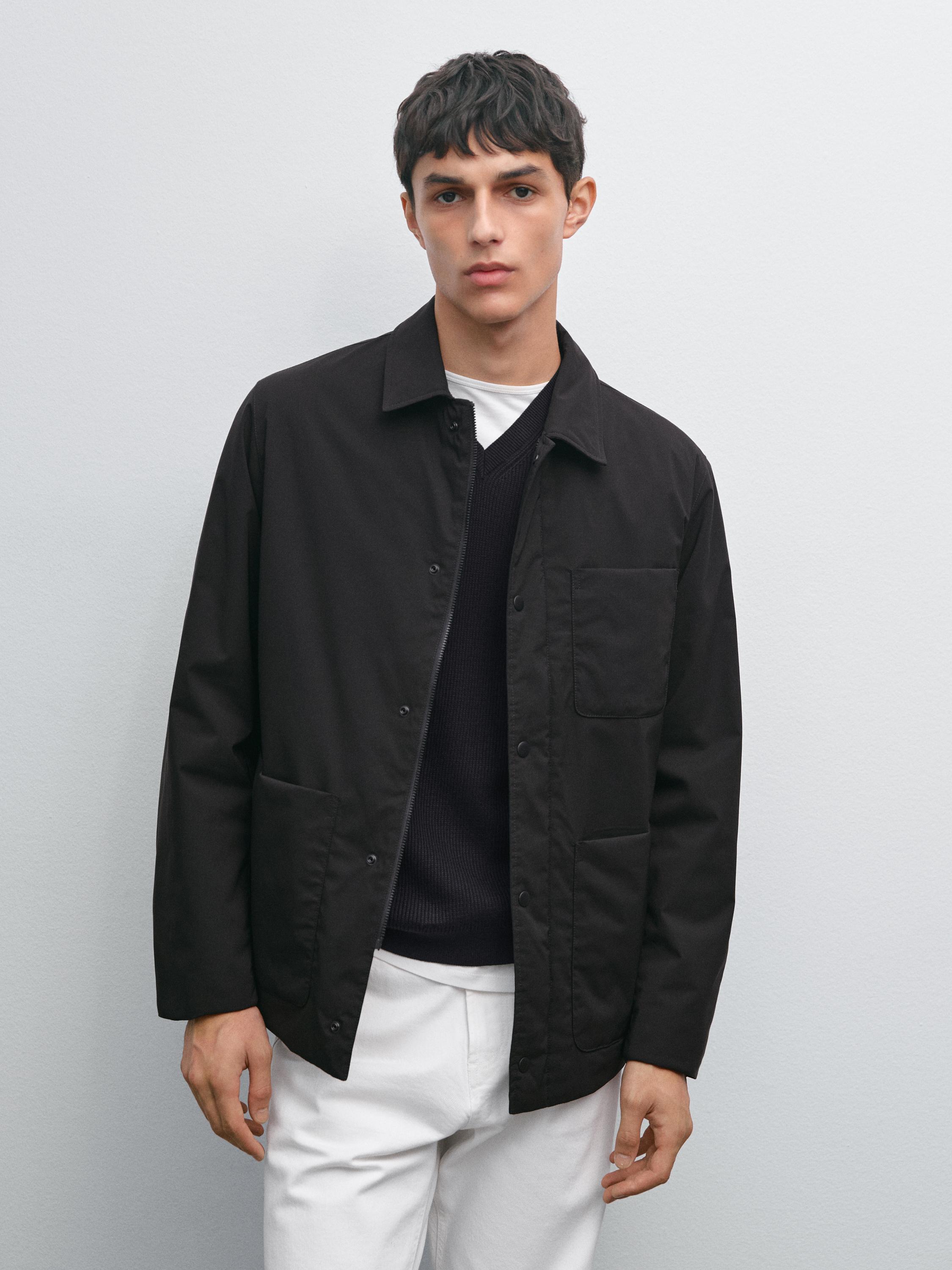 Water-repellent technical jacket