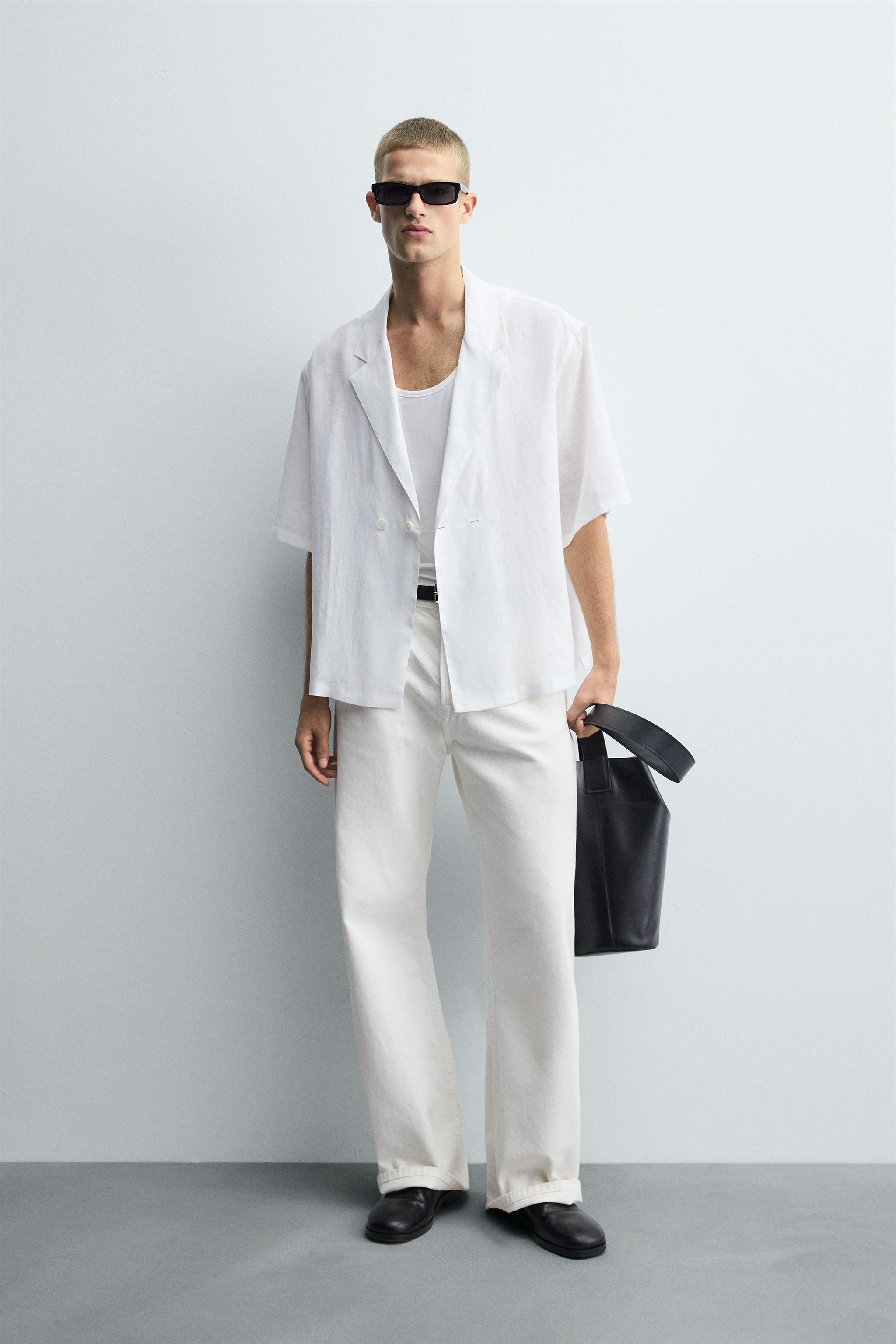 100% LINEN KIMONO SHIRT