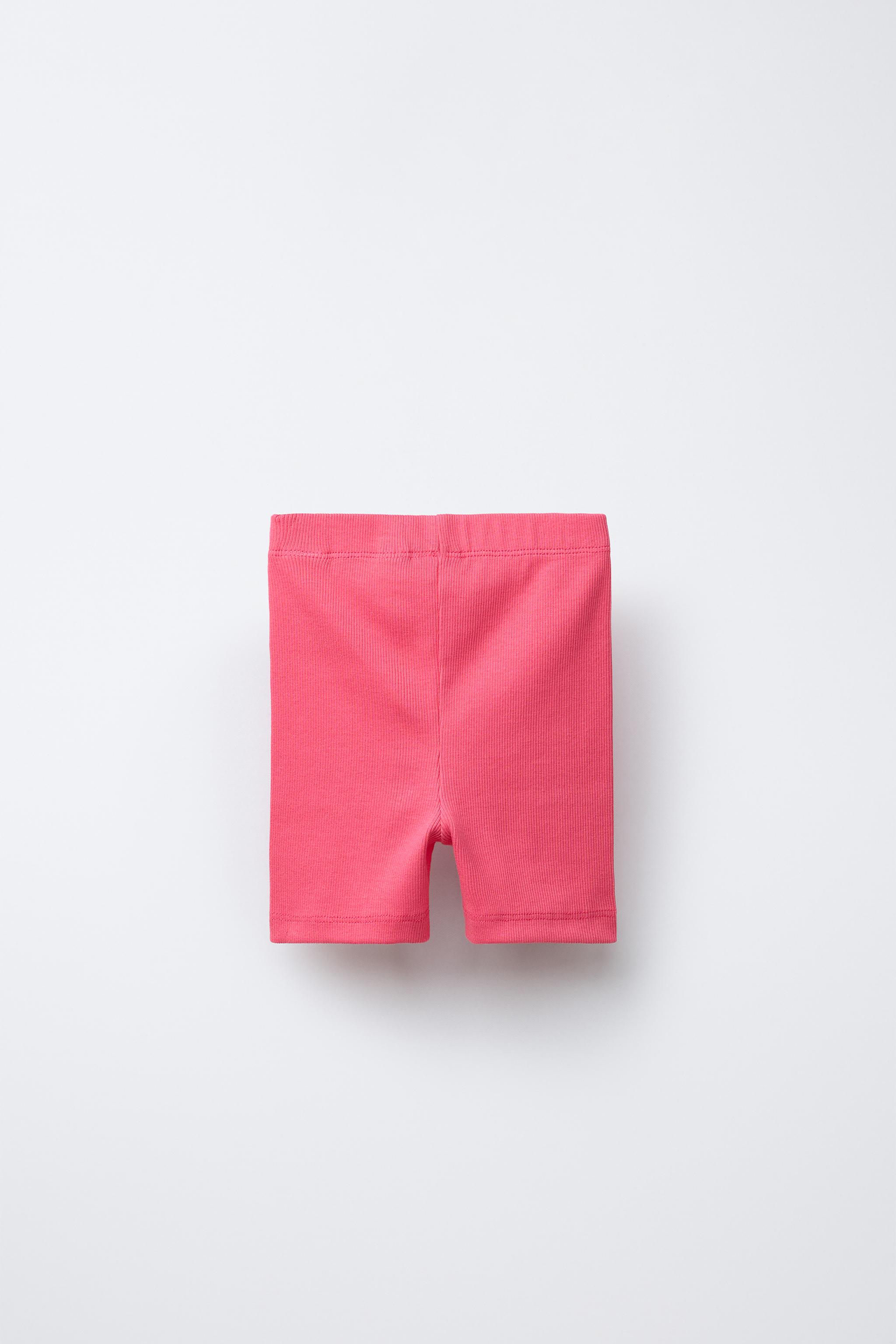 RIB-KNIT BIKE SHORTS