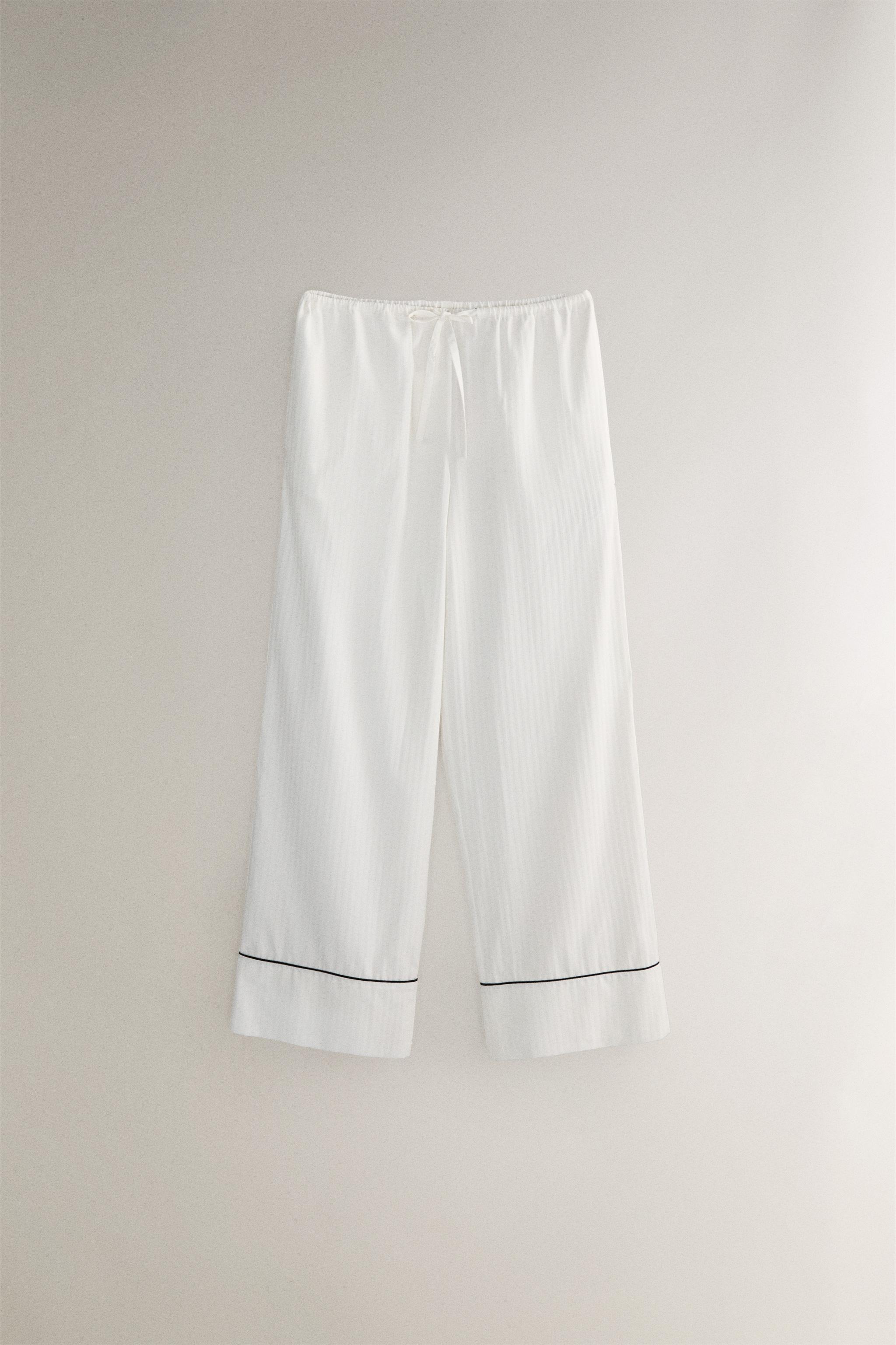 STRIPED JACQUARD PANTS