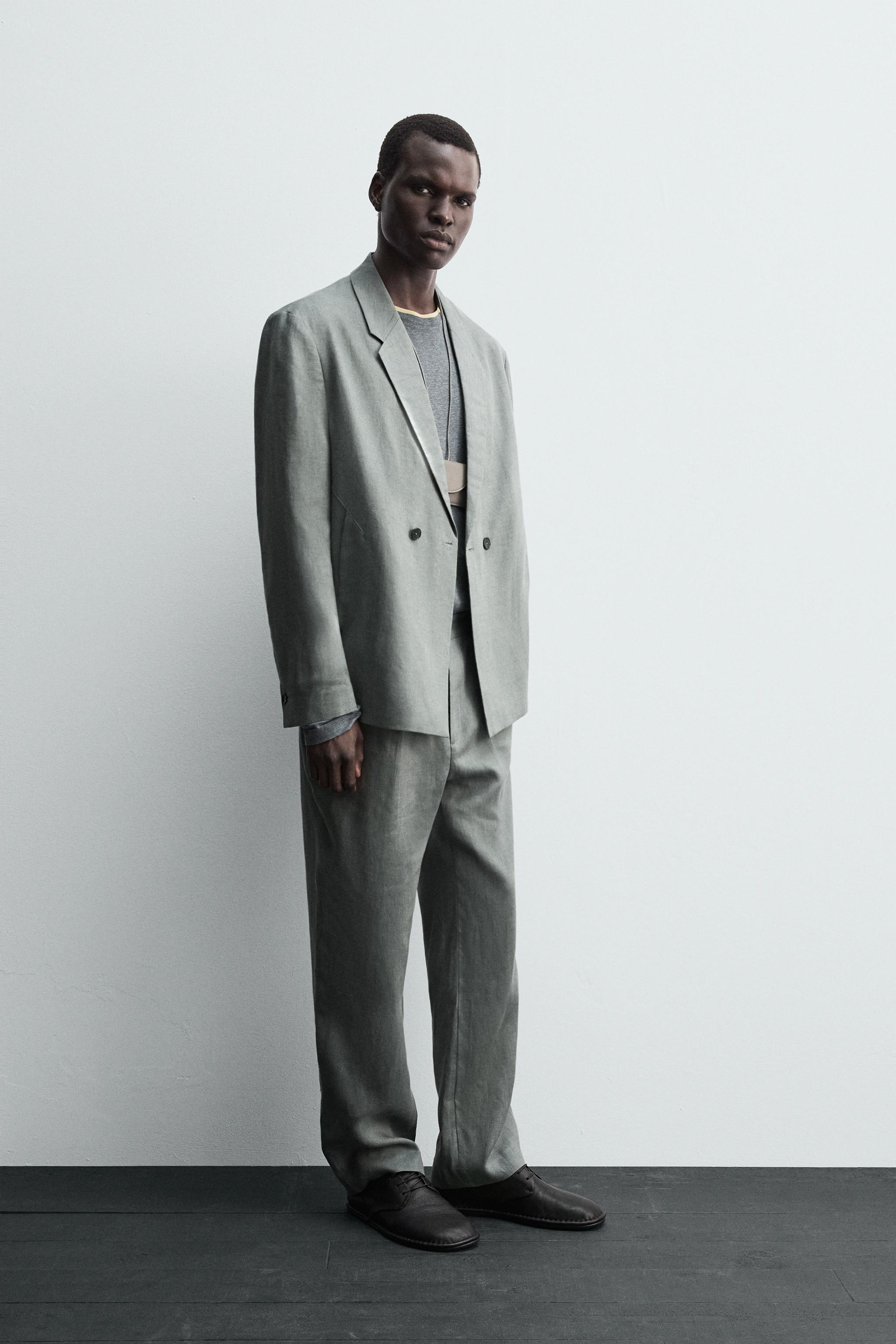 100% LINEN SUIT PANTS