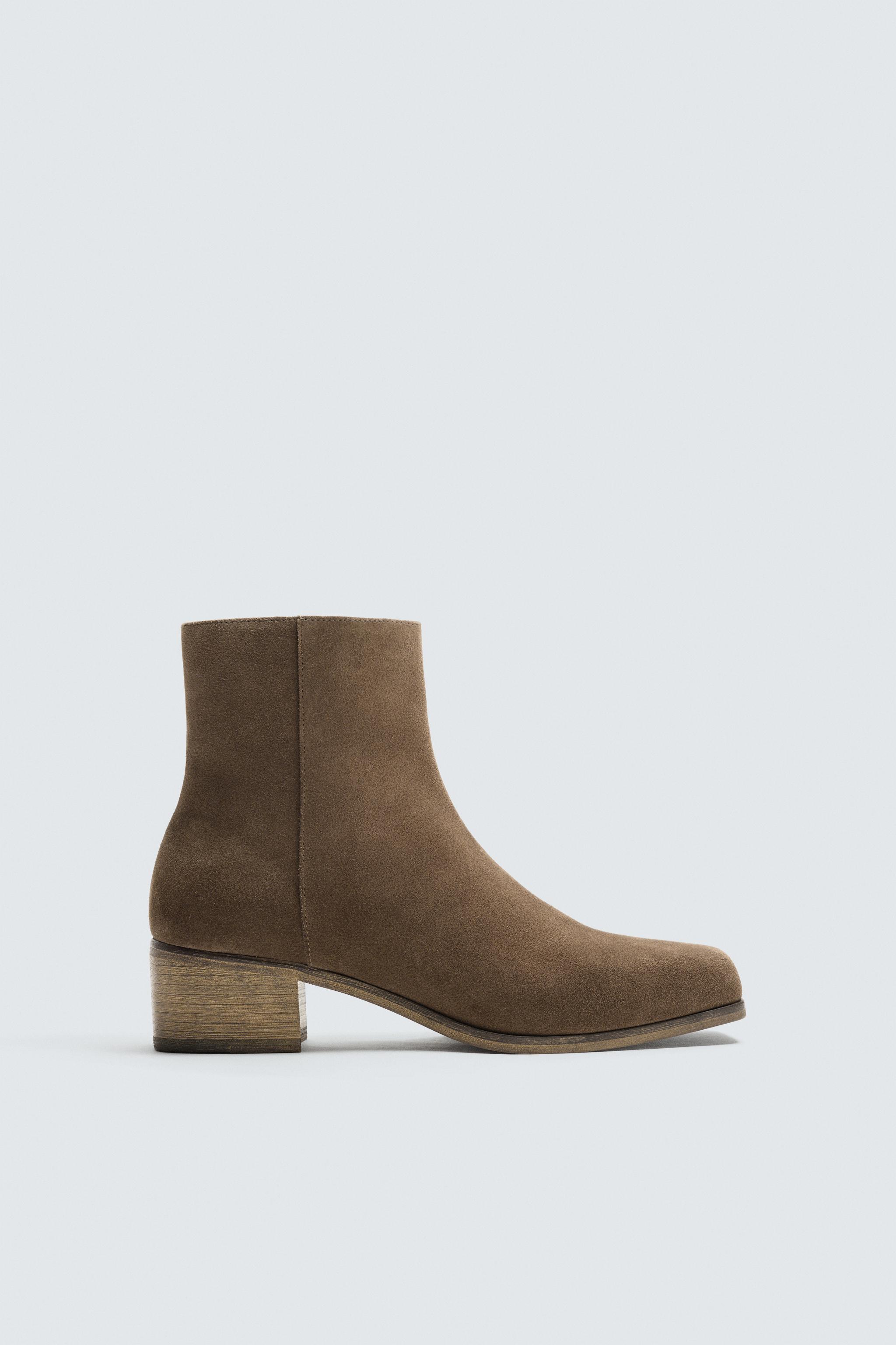 LEATHER HEELED BOOTS