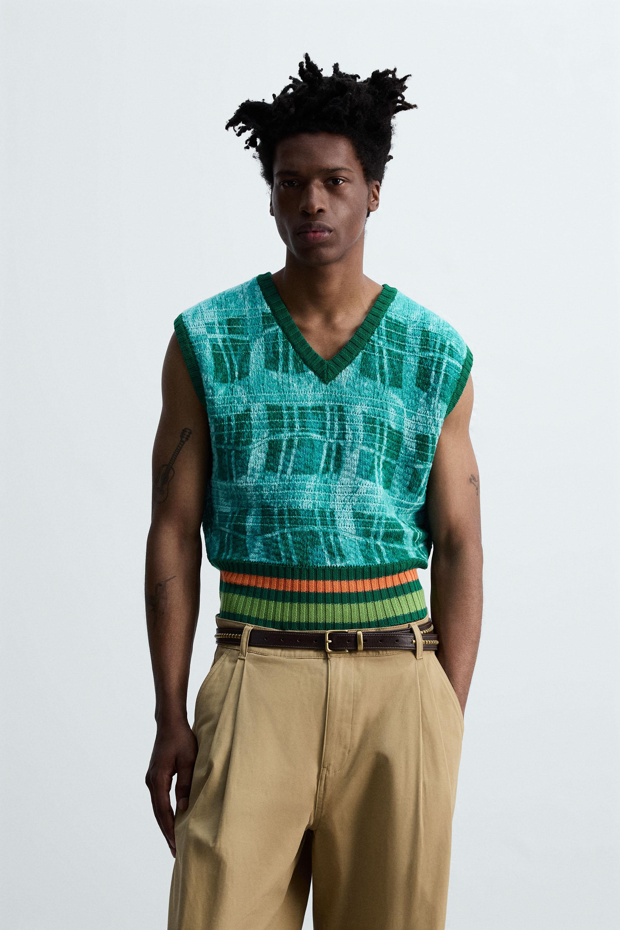 GRAPHIC PRINT KNIT VEST © OTIS KWAME KYE QUAICOE