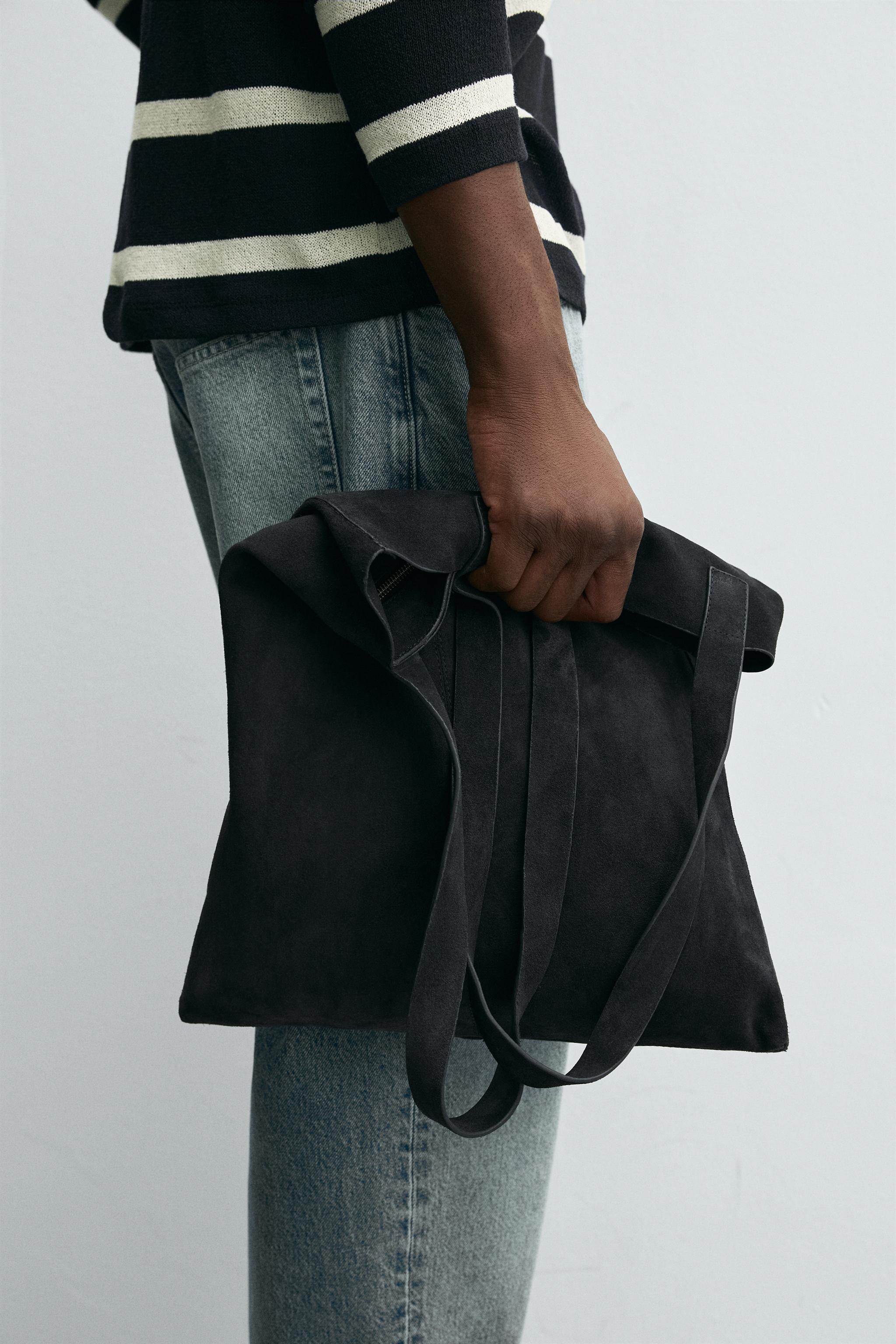 LEATHER SHOPPER BAG