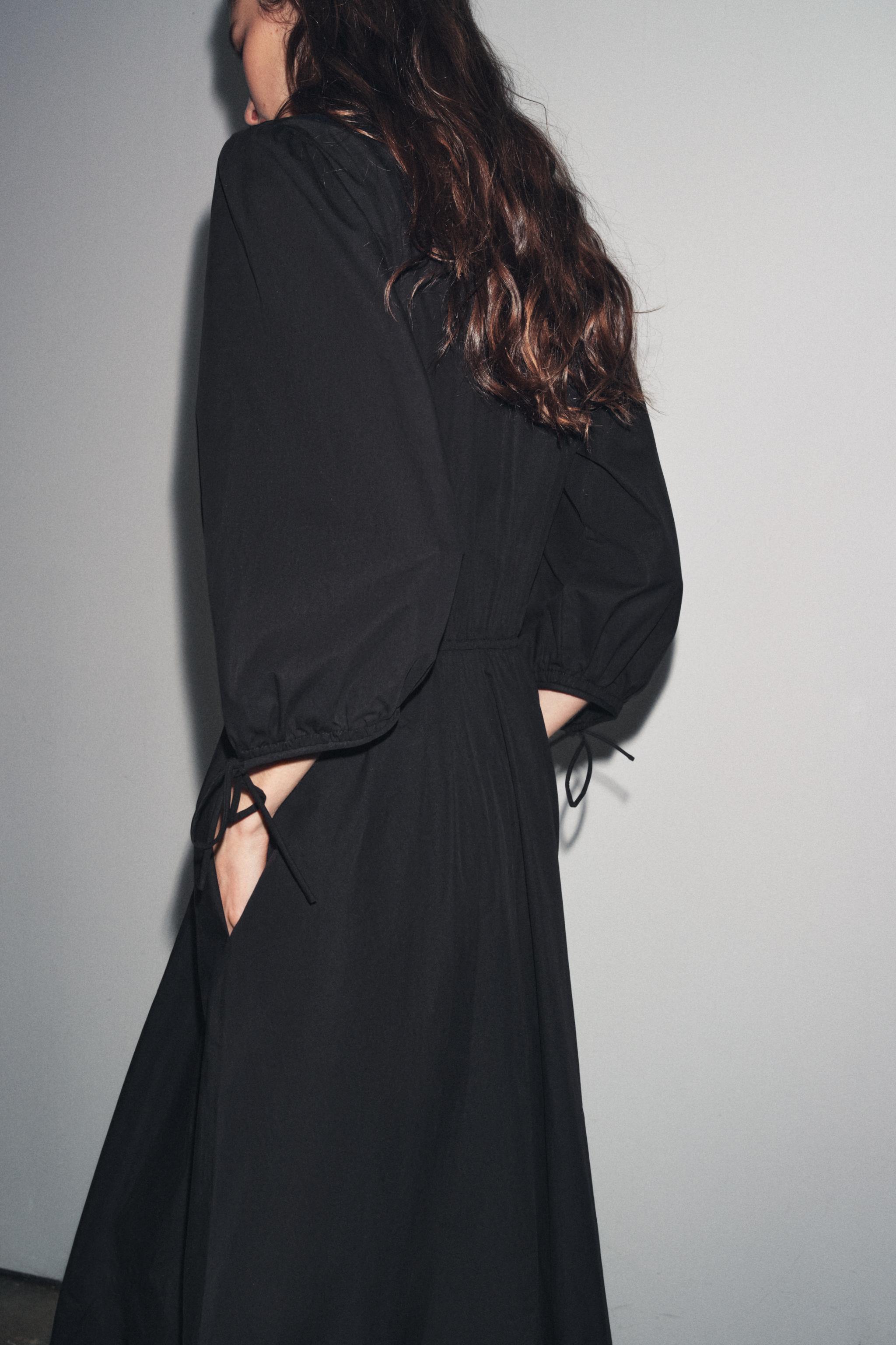 ZW COLLECTION RUCHED POPLIN DRESS