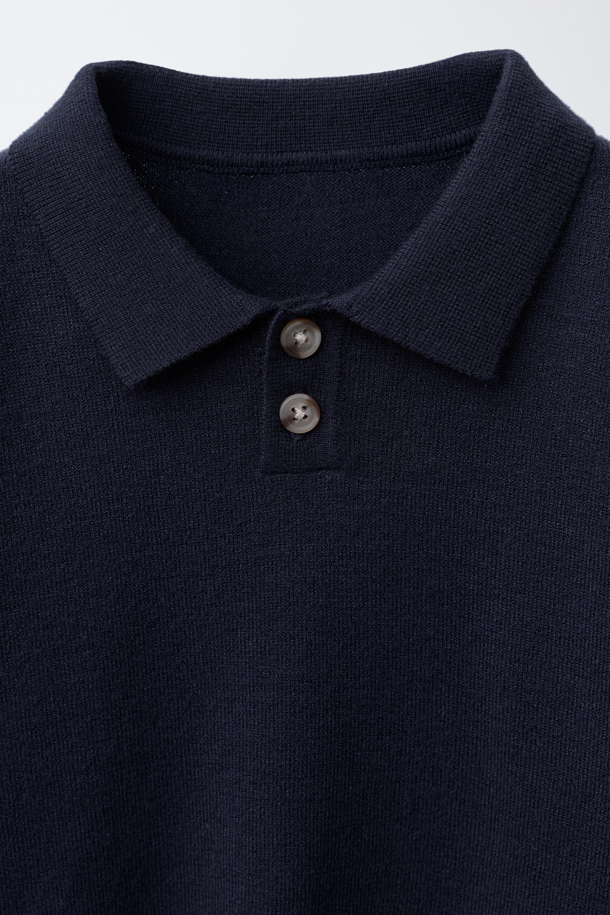 KNIT POLO SWEATER