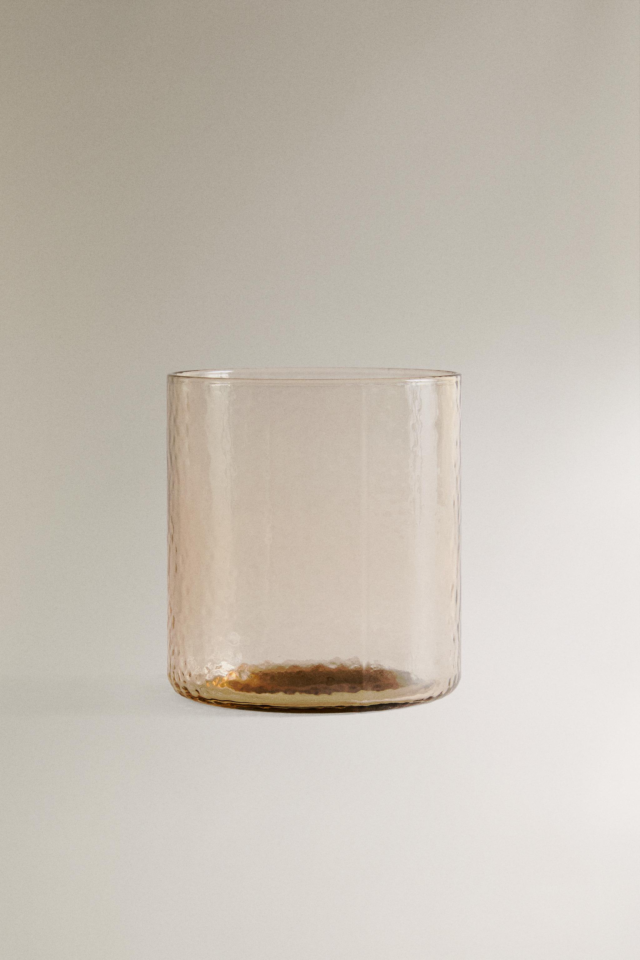 HAMMERED GLASS TUMBLER