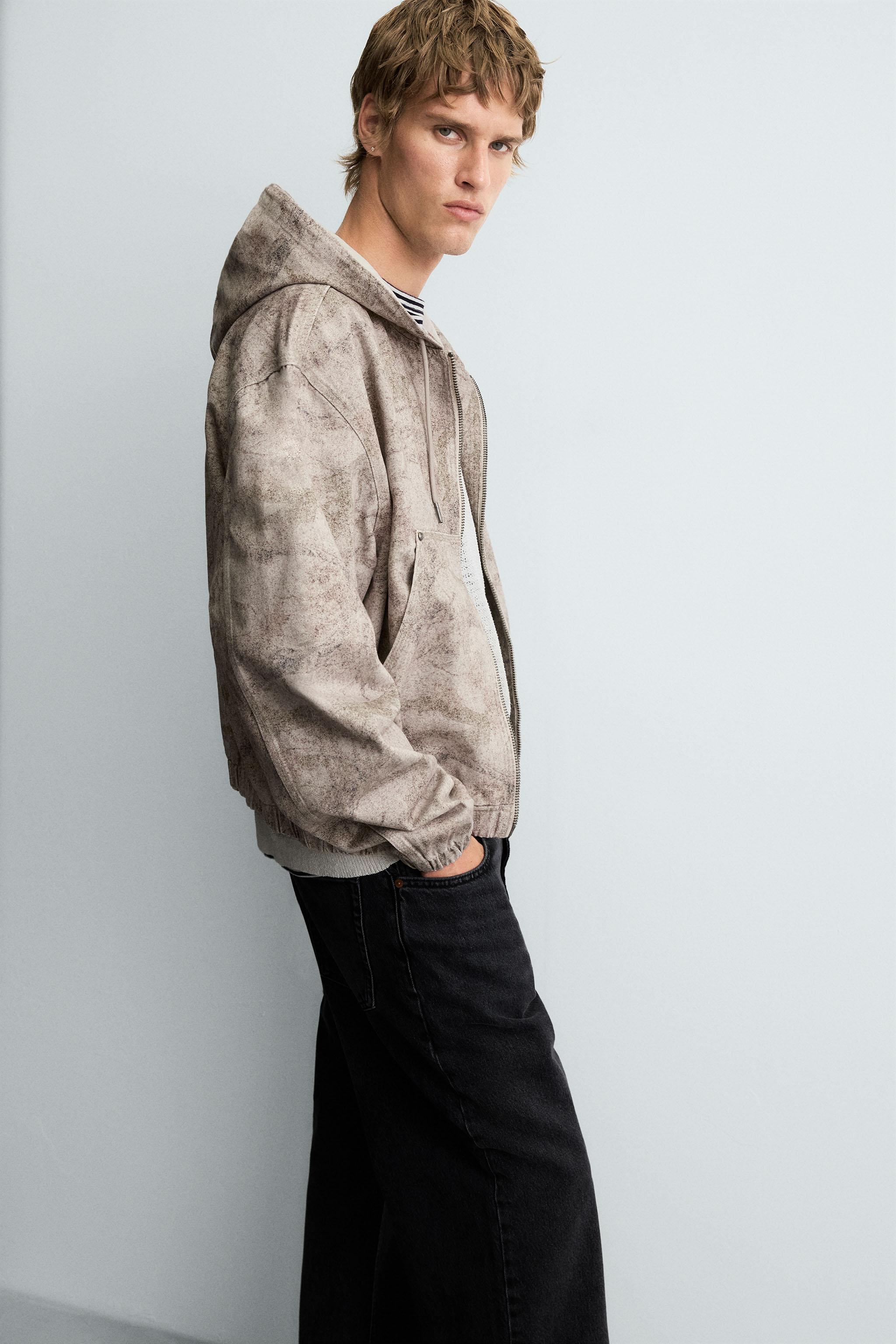 WASHED HOODED JACKET