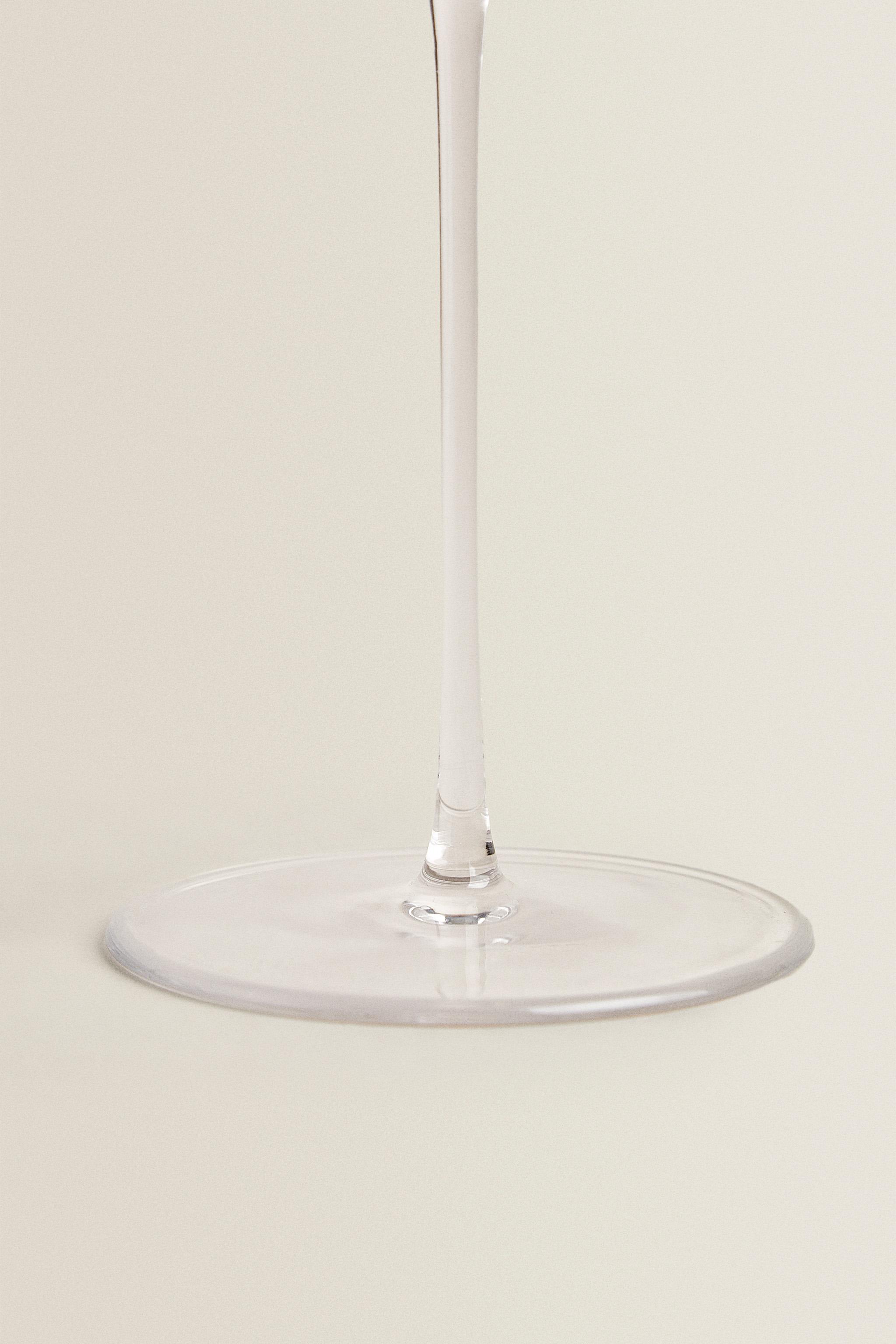 BLOWN CRYSTALLINE SPARKLING WINE FLUTE