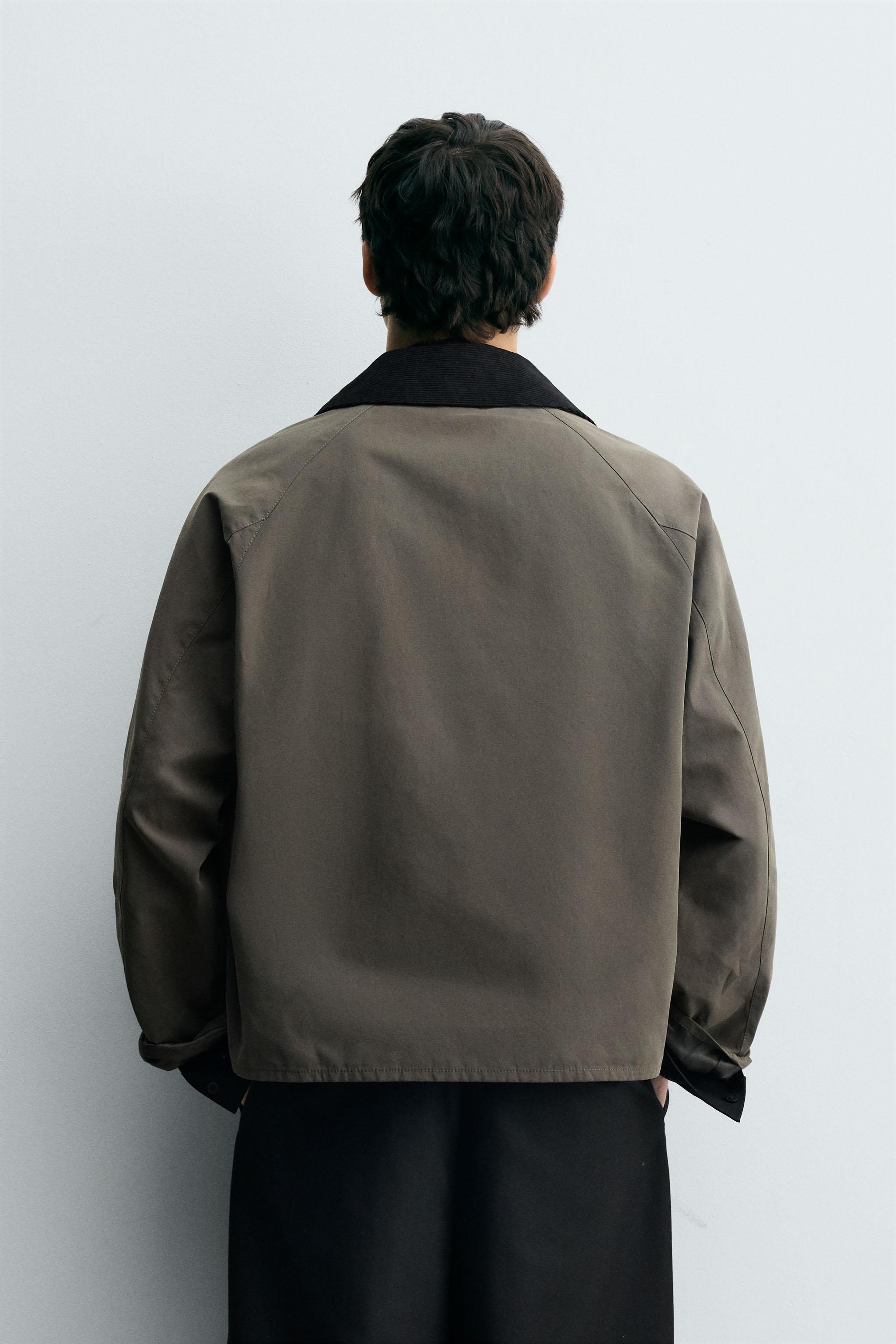 CONTRAST COLLAR TECHNICAL JACKET