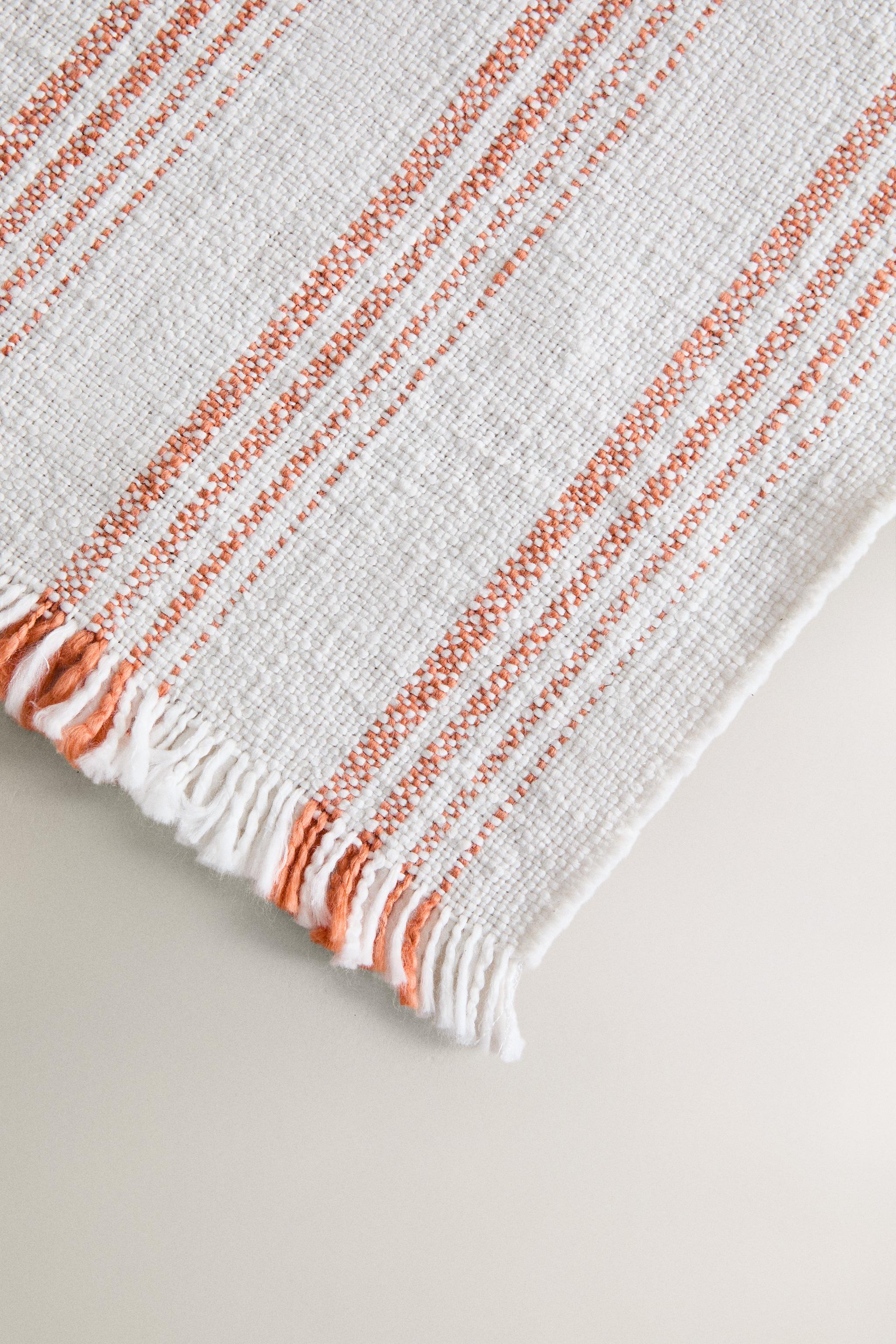 STRIPED COTTON BLANKET