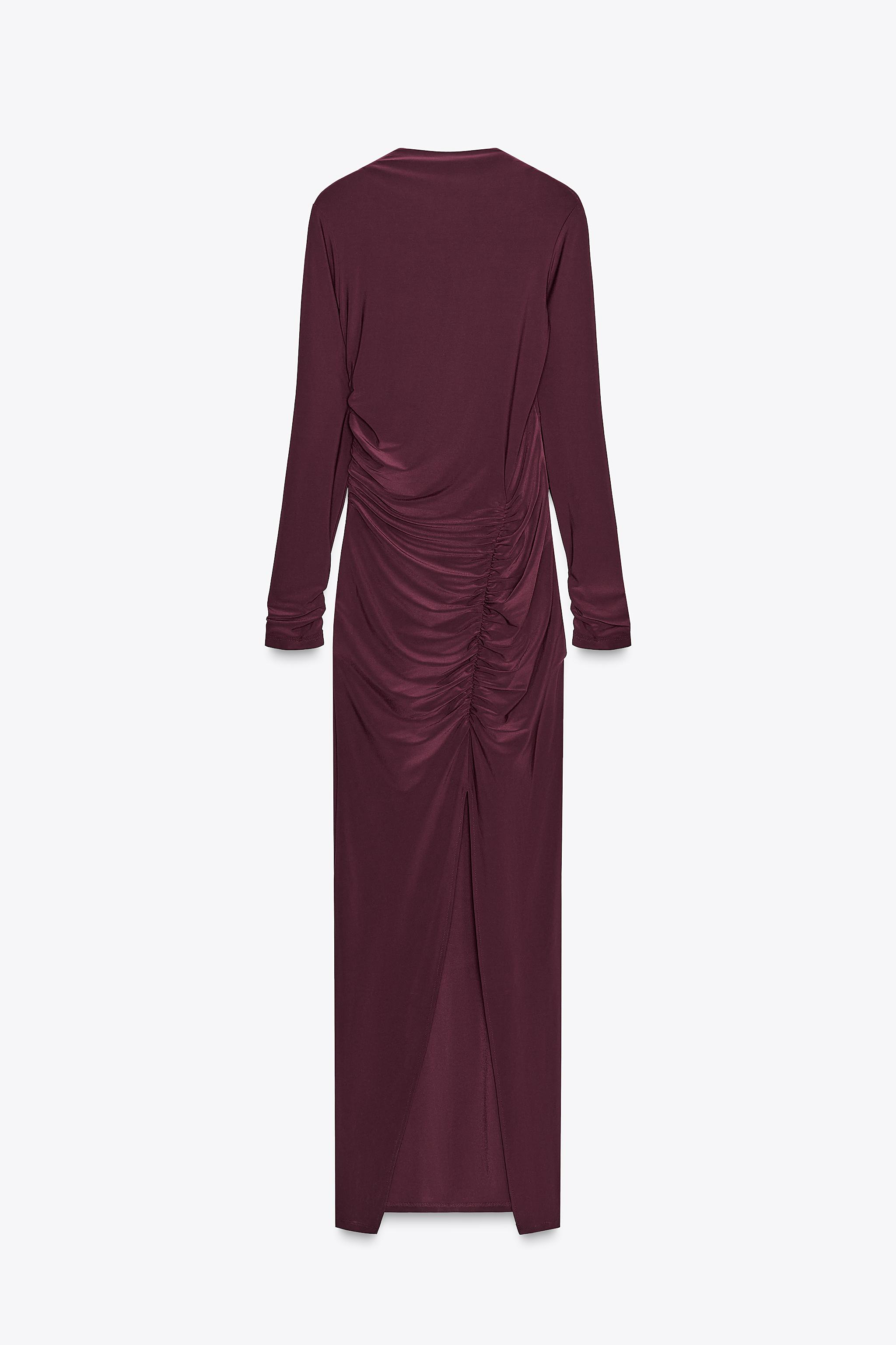 BACKLESS DRAPED DRESS