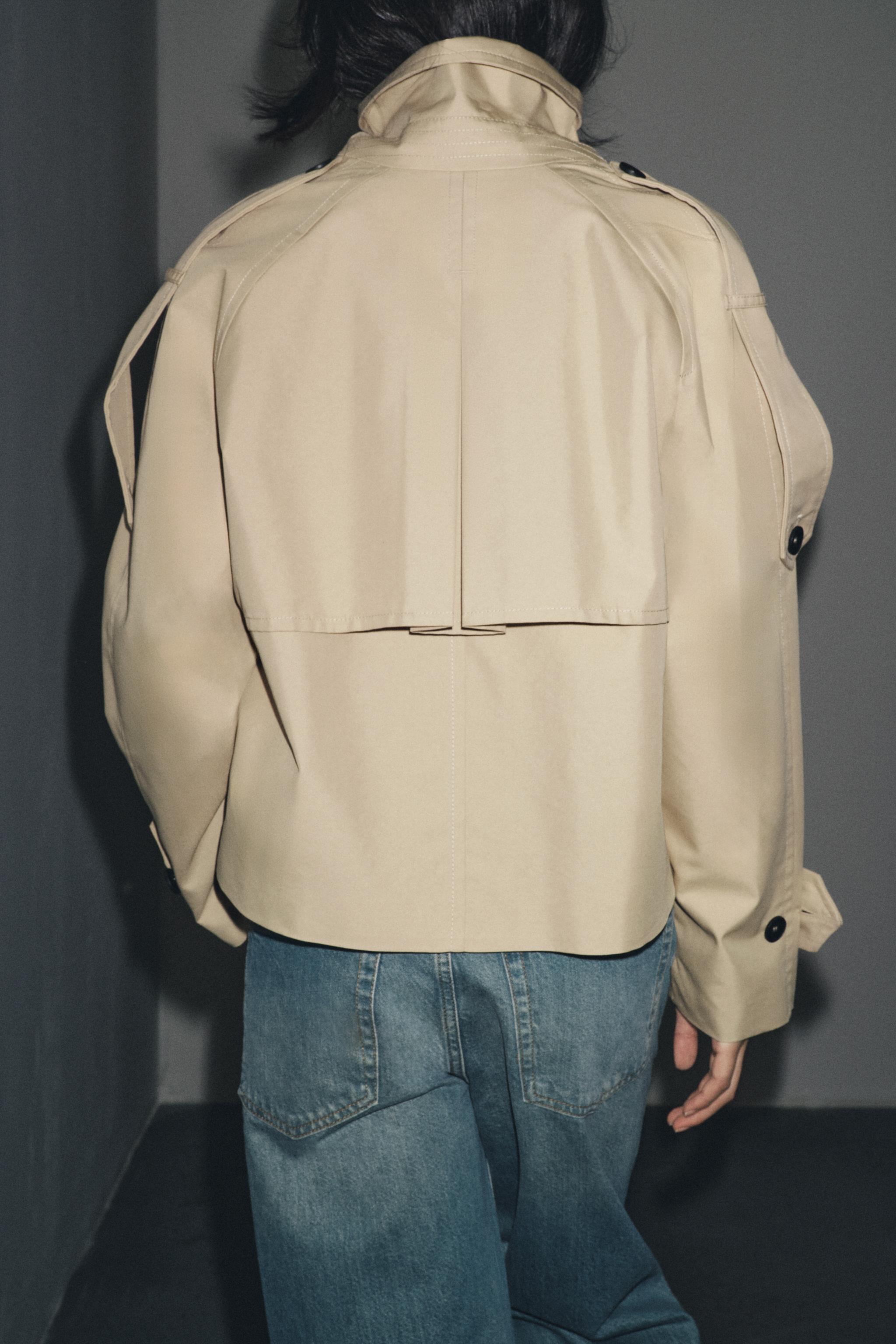 SHORT WATER REPELLENT TRENCH COAT ZW COLLECTION