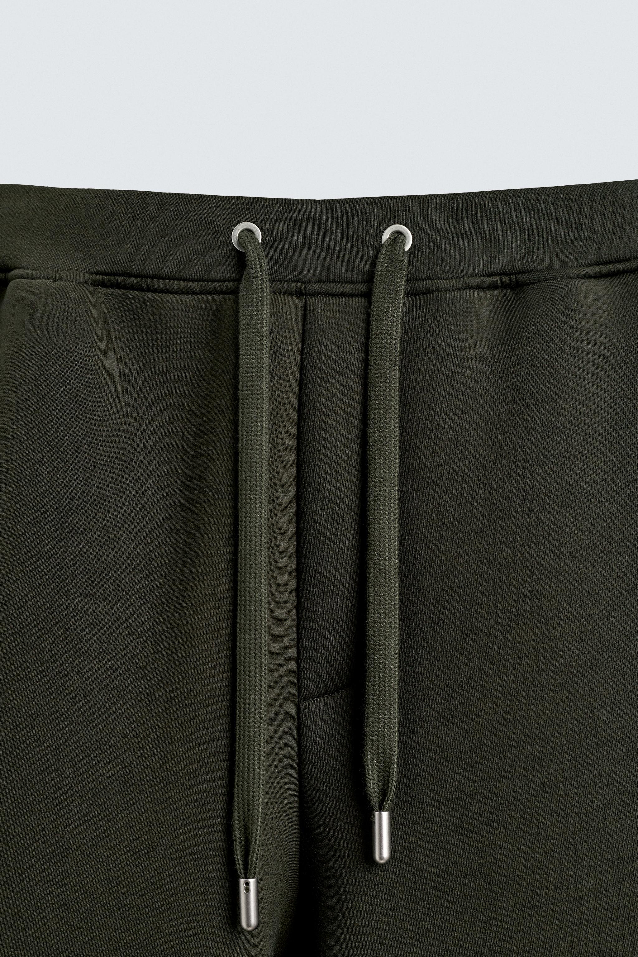 WIDE FIT NEOPRENE EFFECT PANTS