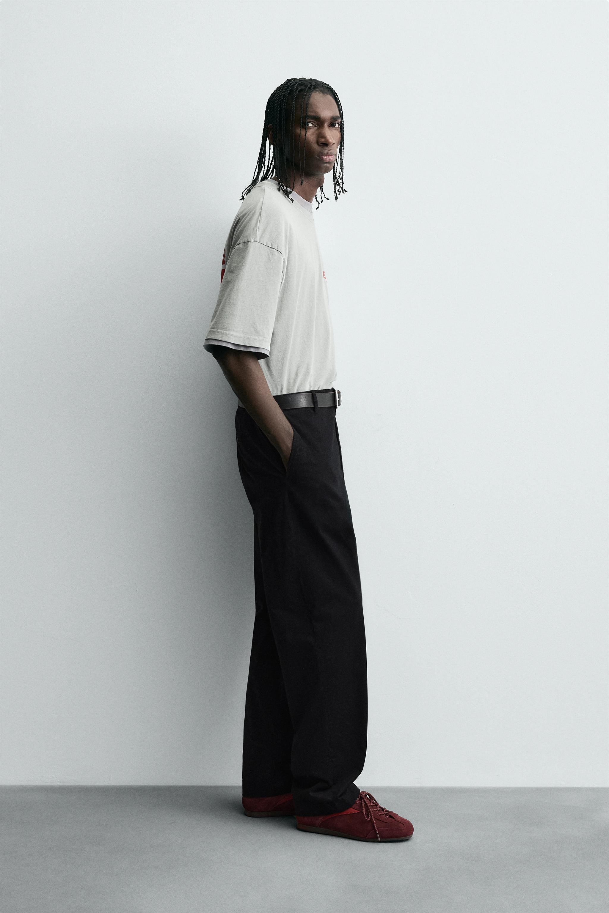 WASHED T-SHIRT WITH COMBINED PRINT