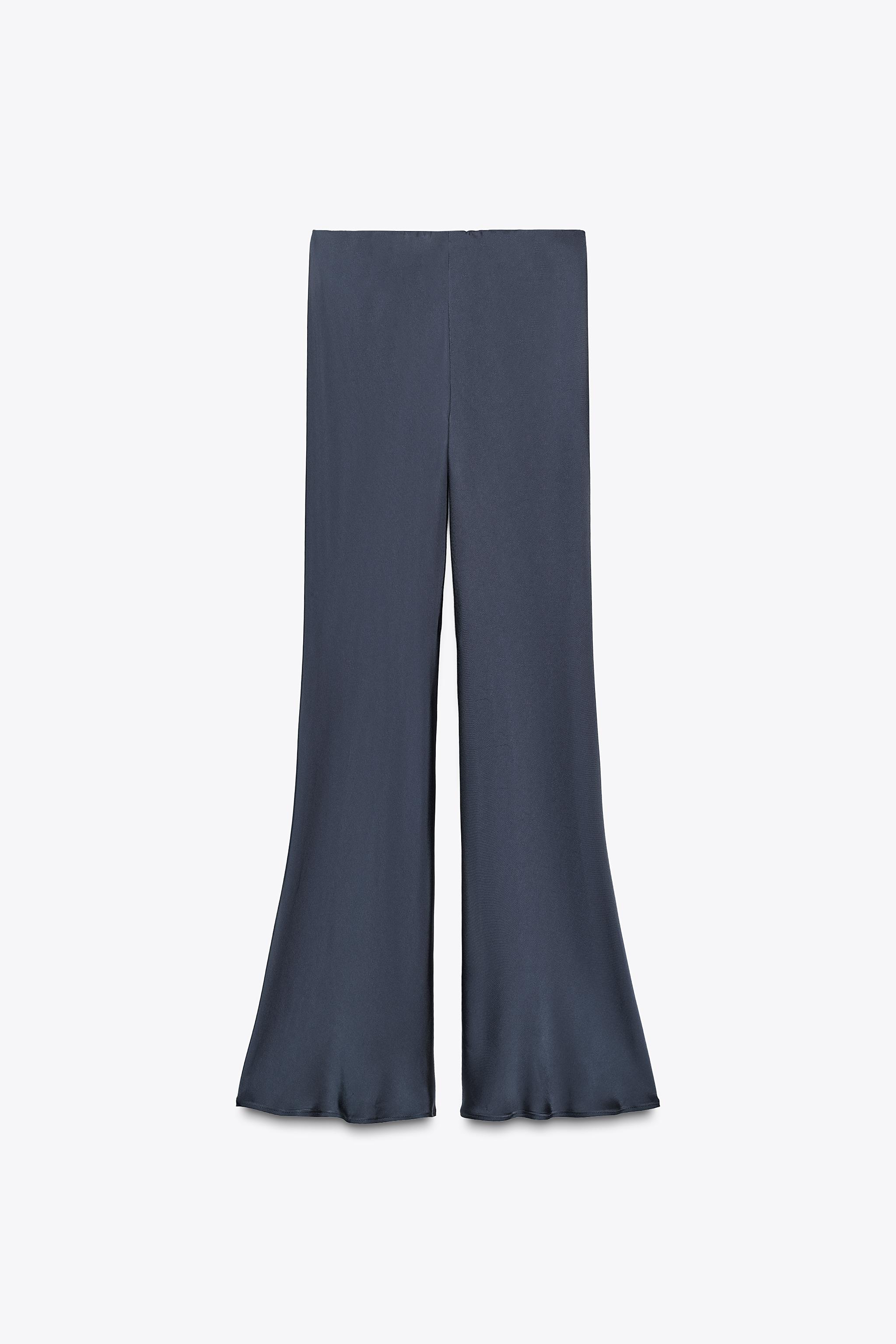 ZW COLLECTION SATIN FLARE PANTS