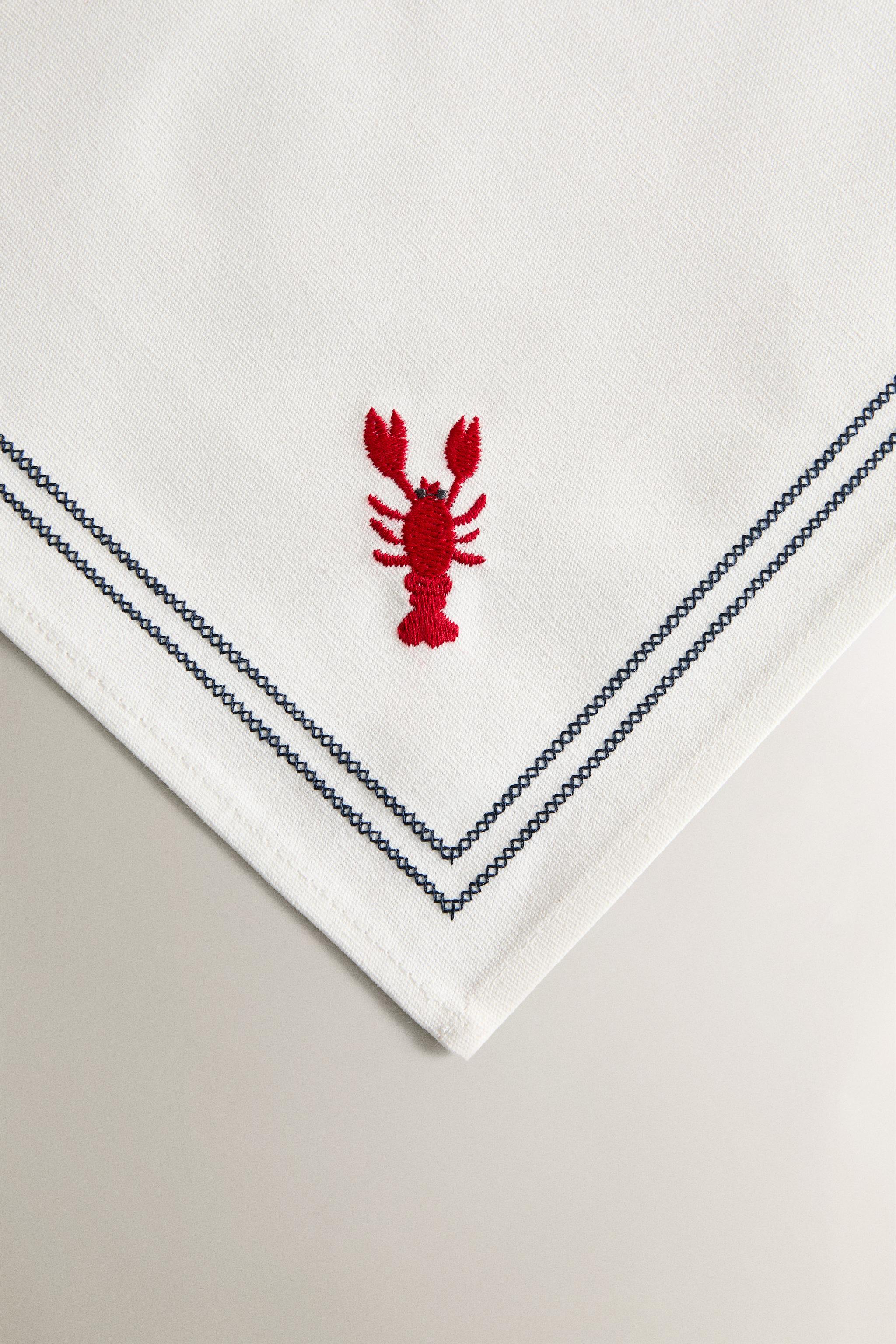 EMBROIDERED LOBSTER PLACEMAT