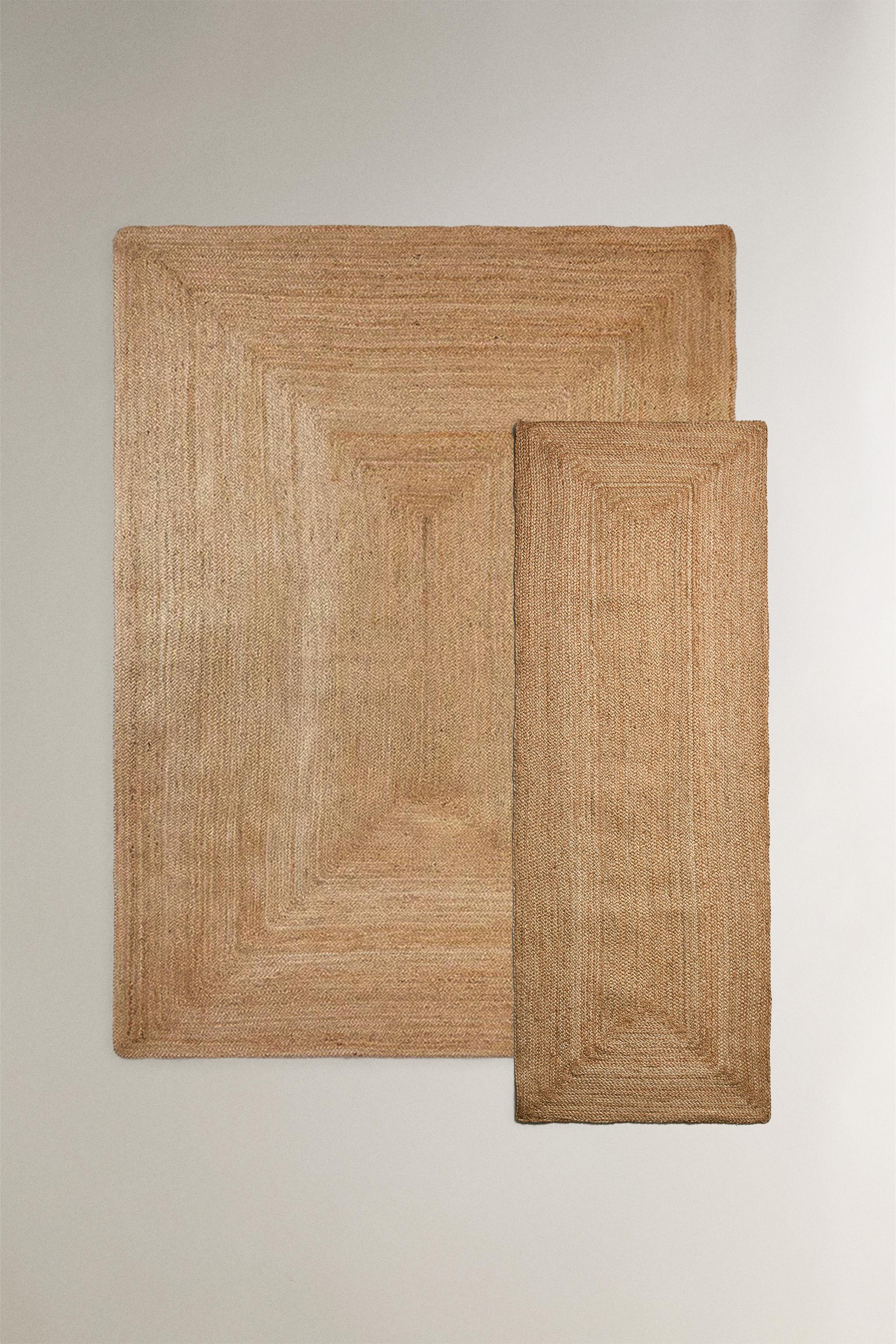 RECTANGULAR JUTE AREA RUG