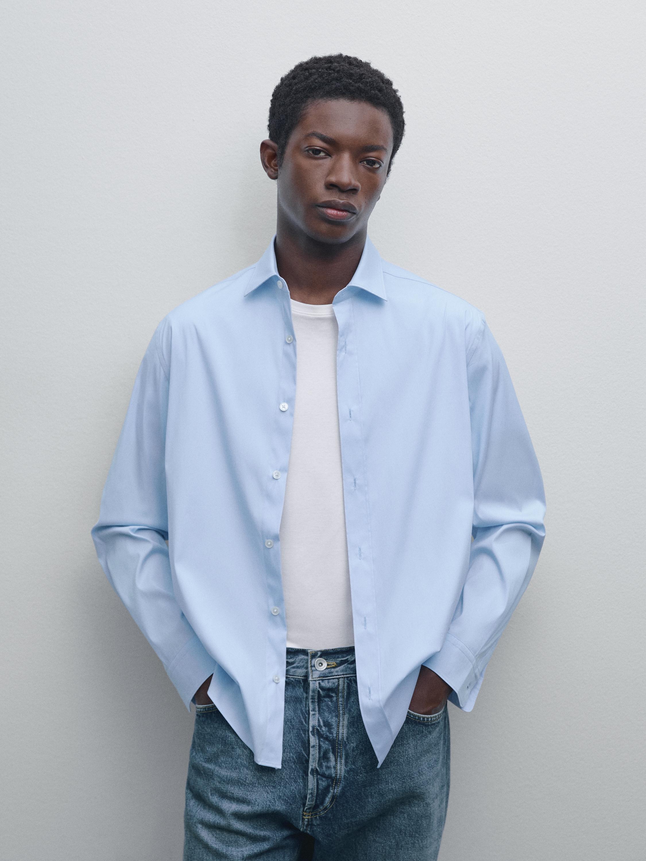 Slim fit stretch shirt