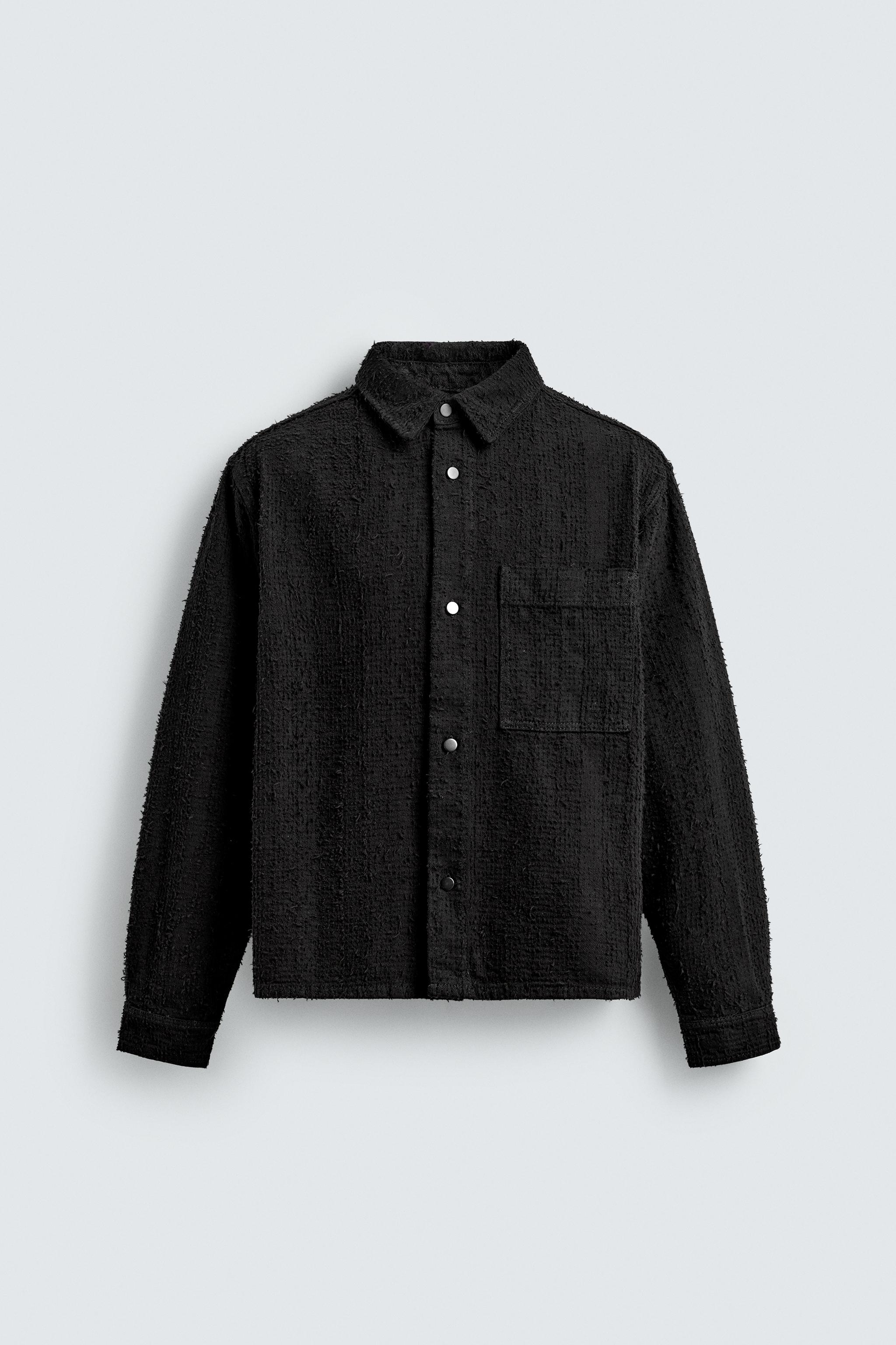 TEXTURED DENIM SHIRT