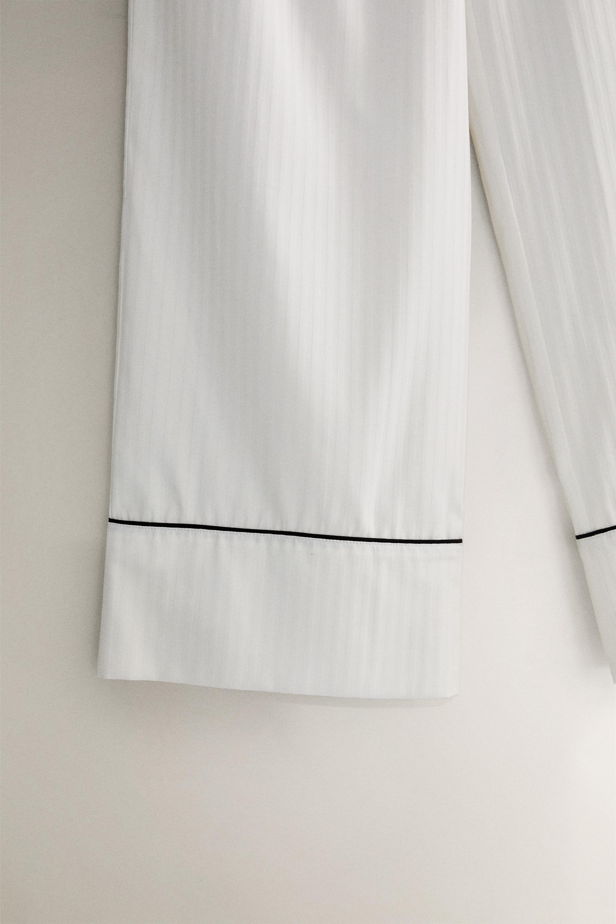 STRIPED JACQUARD PANTS